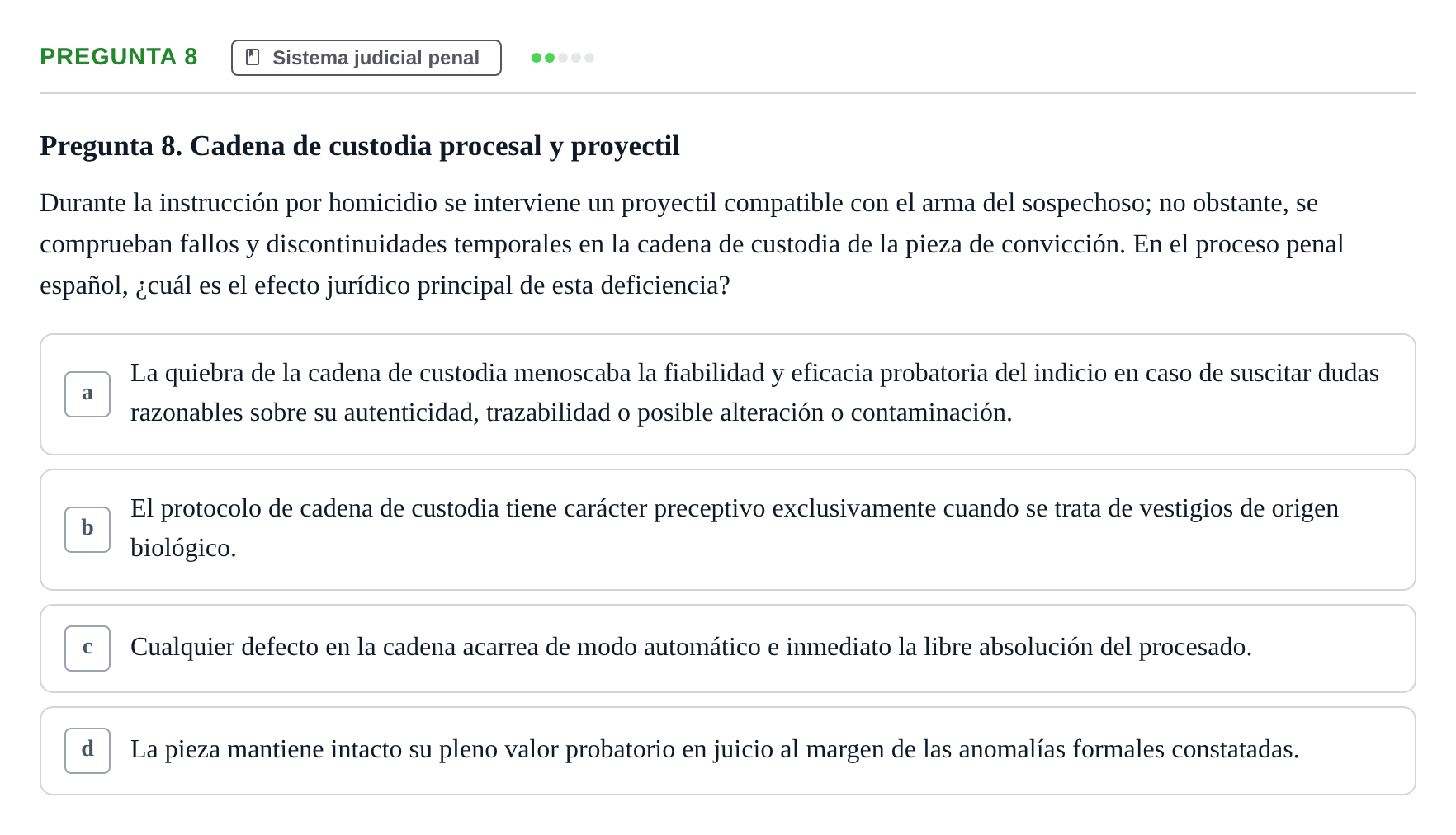 Enunciado: Pregunta 8