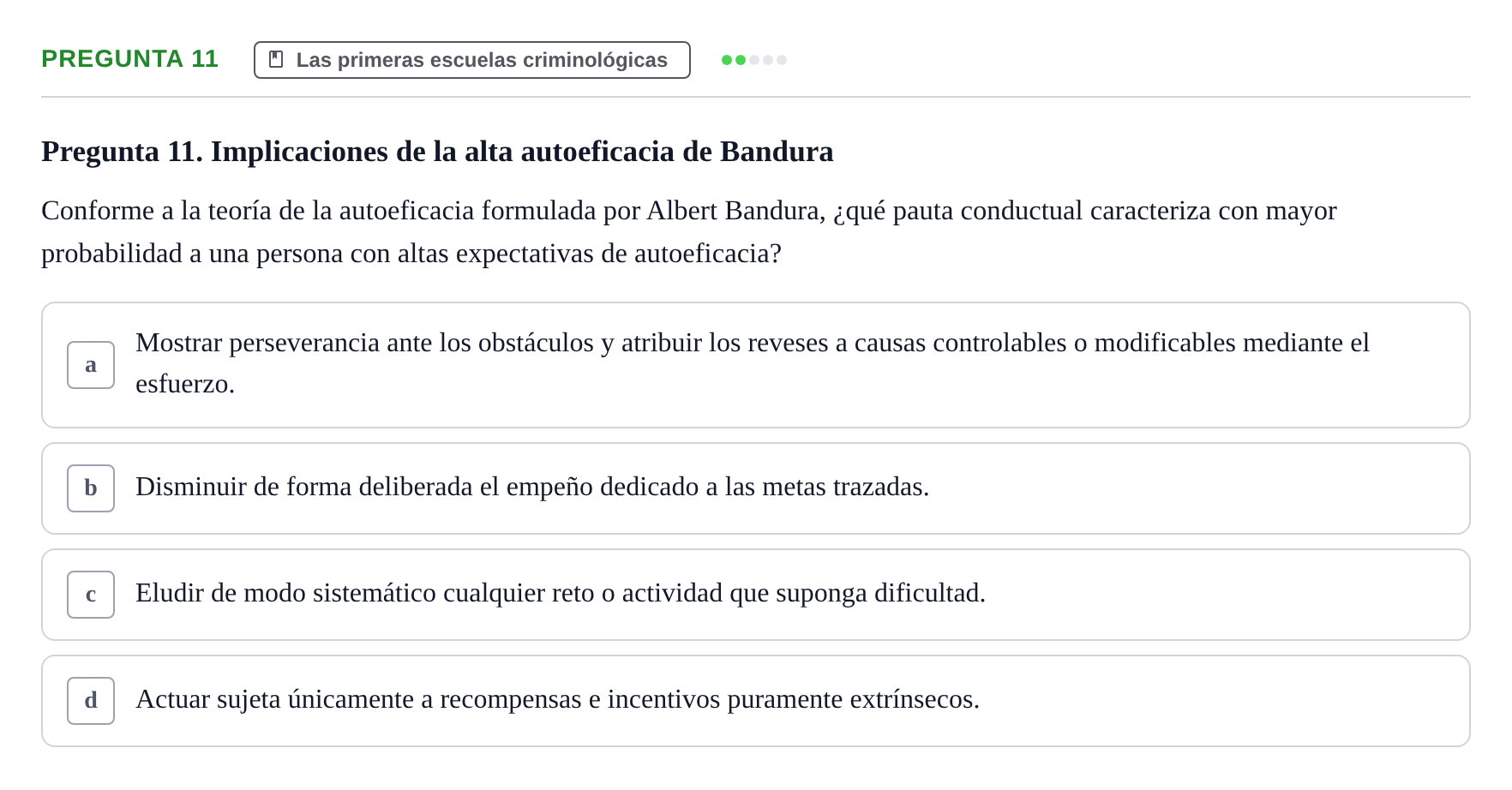 Enunciado: Pregunta 11