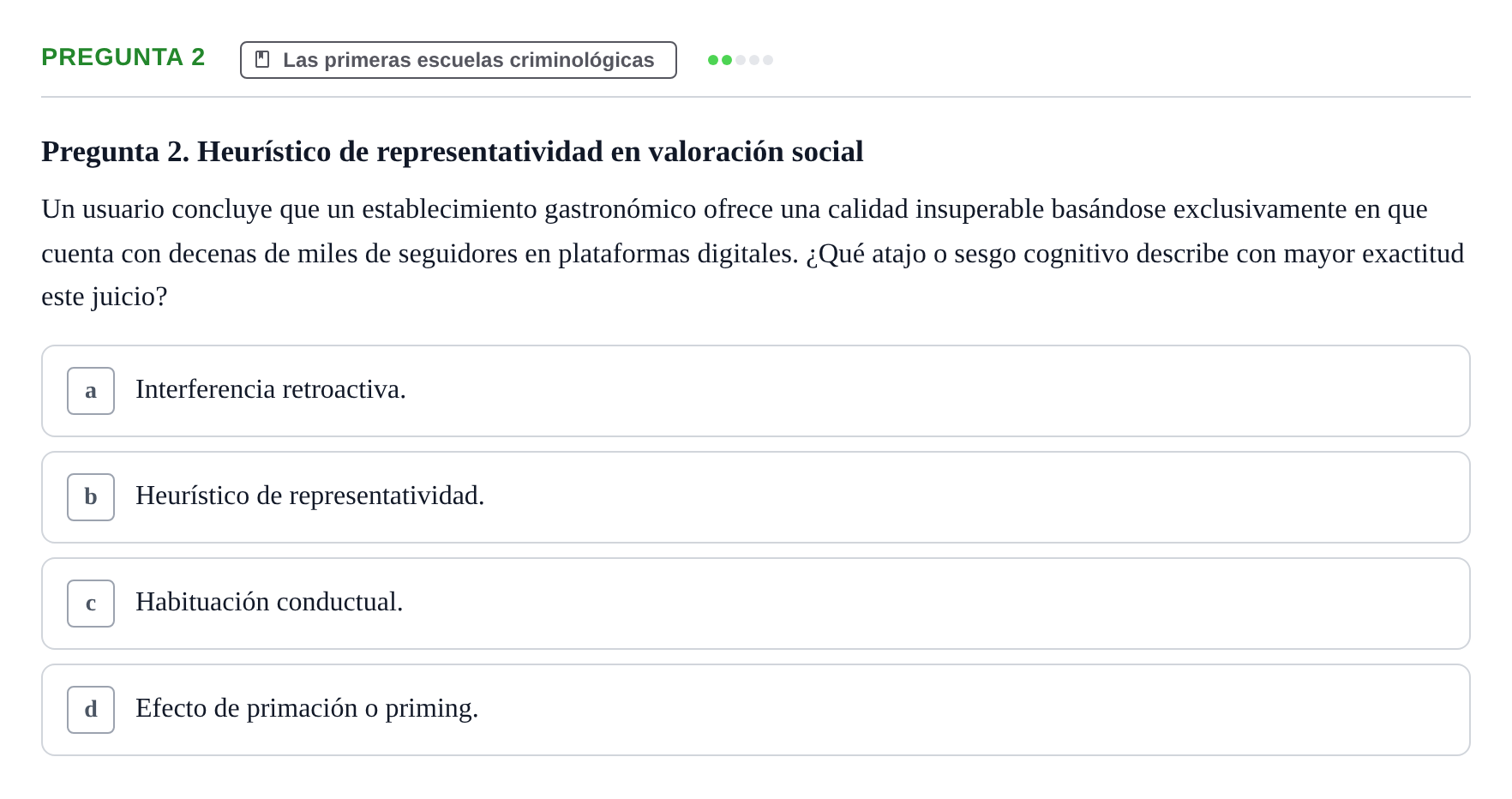 Enunciado: Pregunta 2