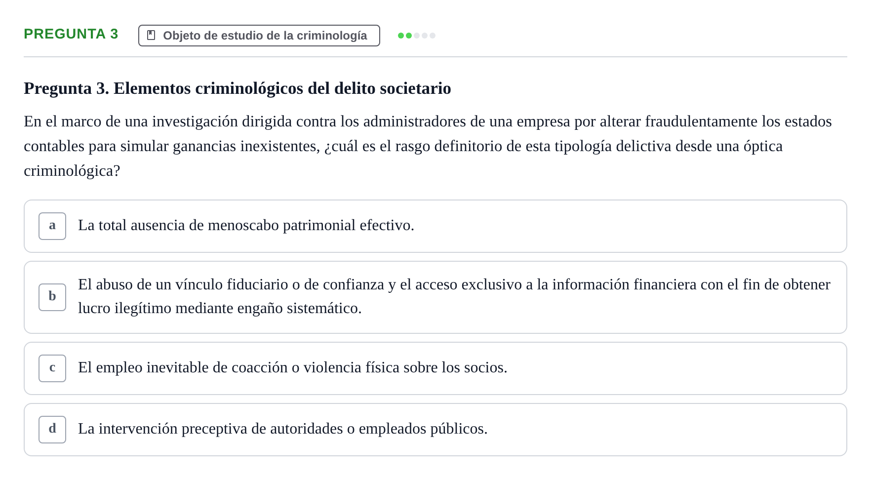 Enunciado: Pregunta 3