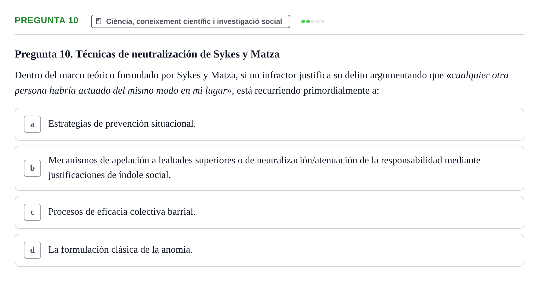 Enunciado: Pregunta 10