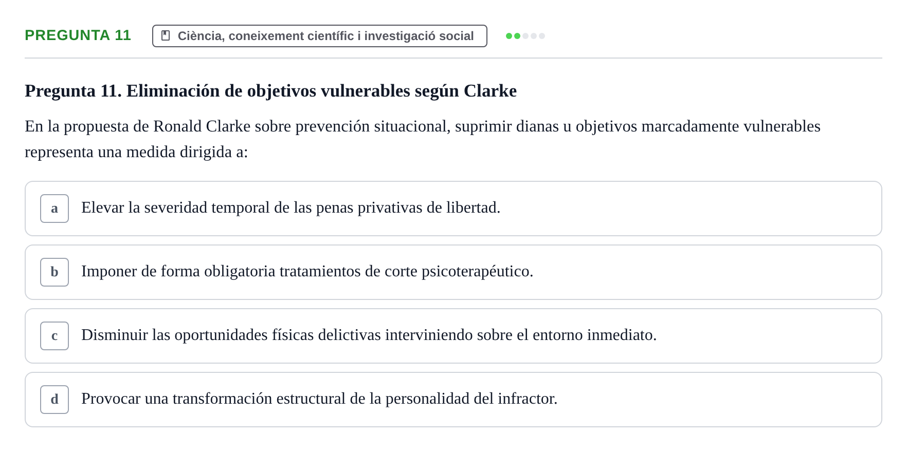 Enunciado: Pregunta 11