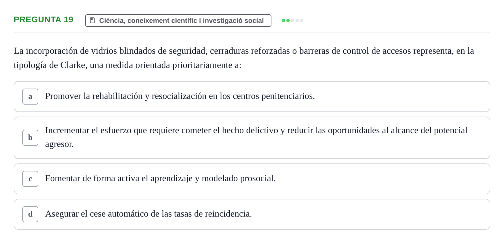 Enunciado: Pregunta 19