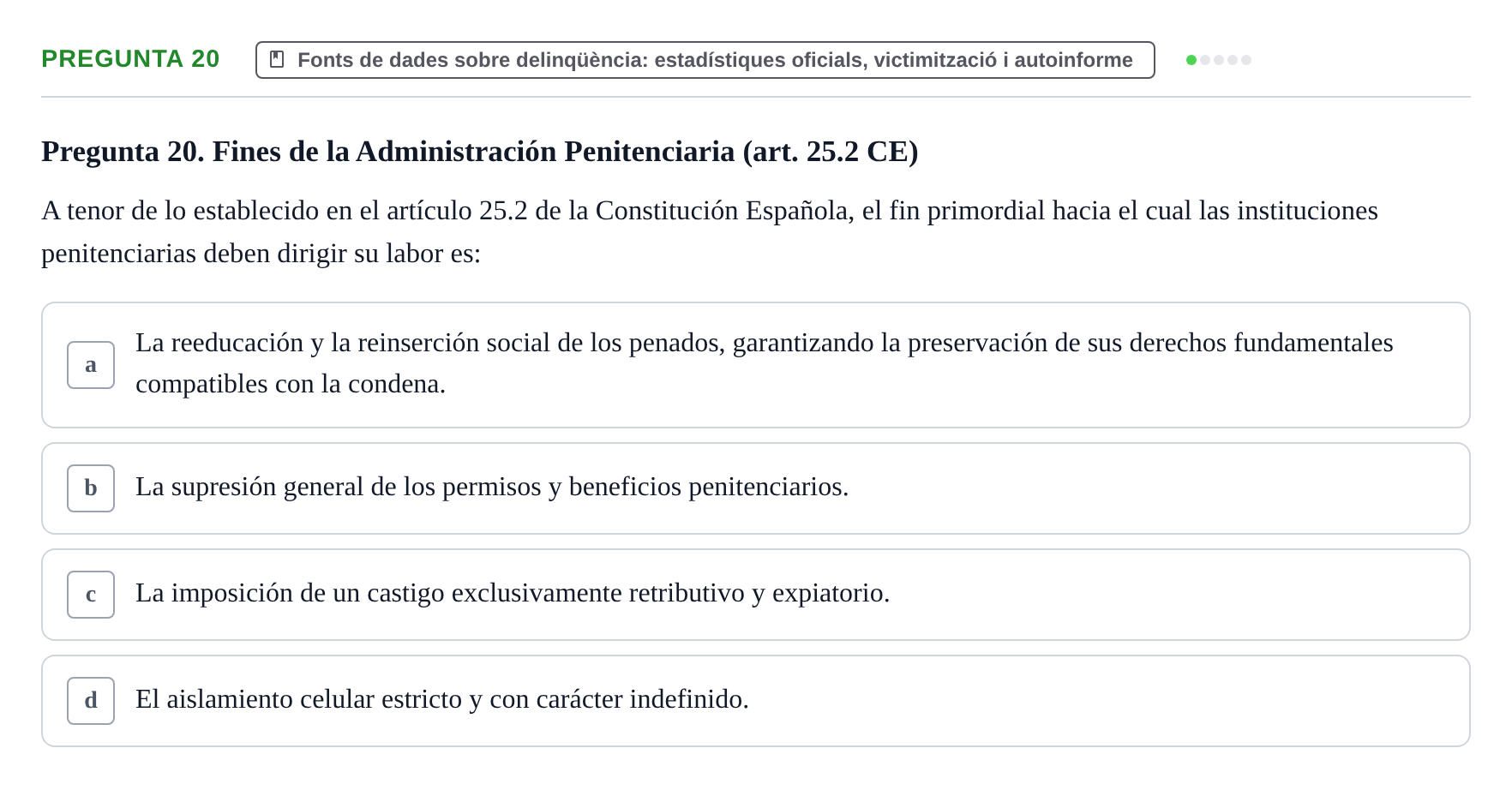 Enunciado: Pregunta 20