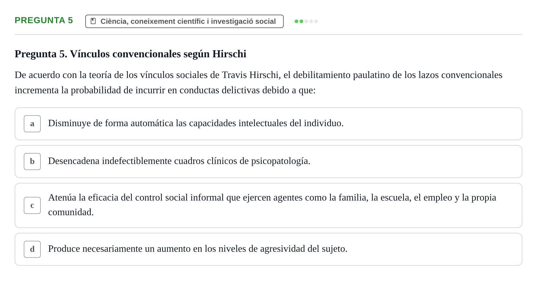 Enunciado: Pregunta 5