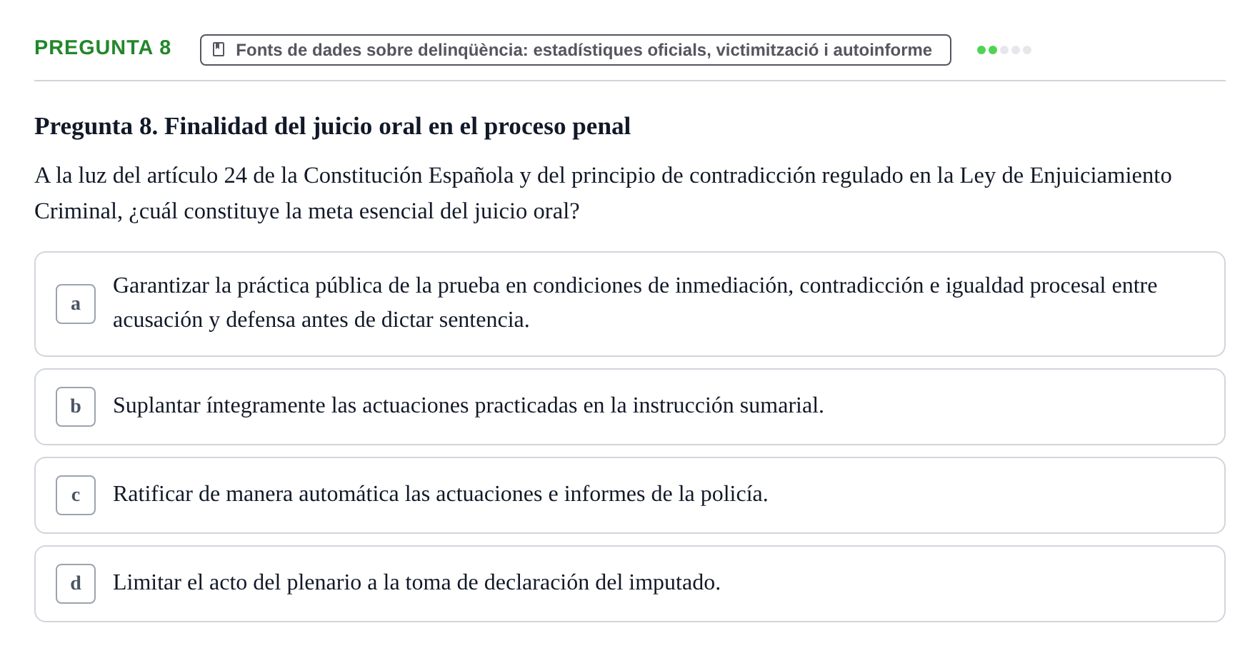 Enunciado: Pregunta 8