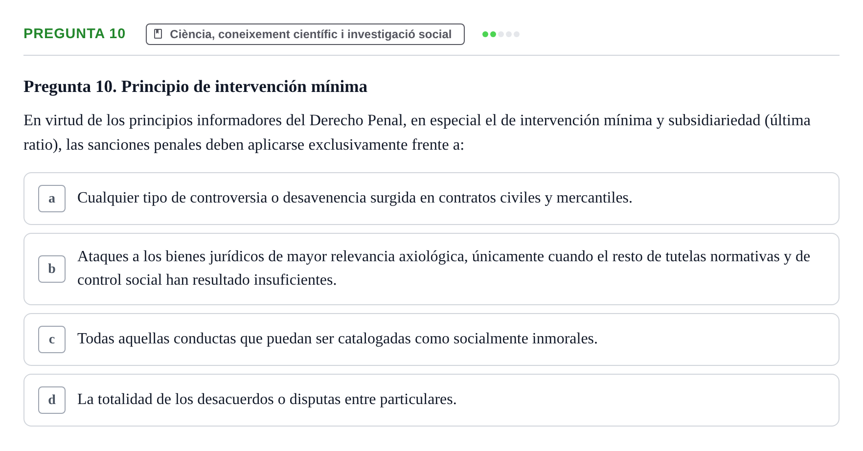Enunciado: Pregunta 10