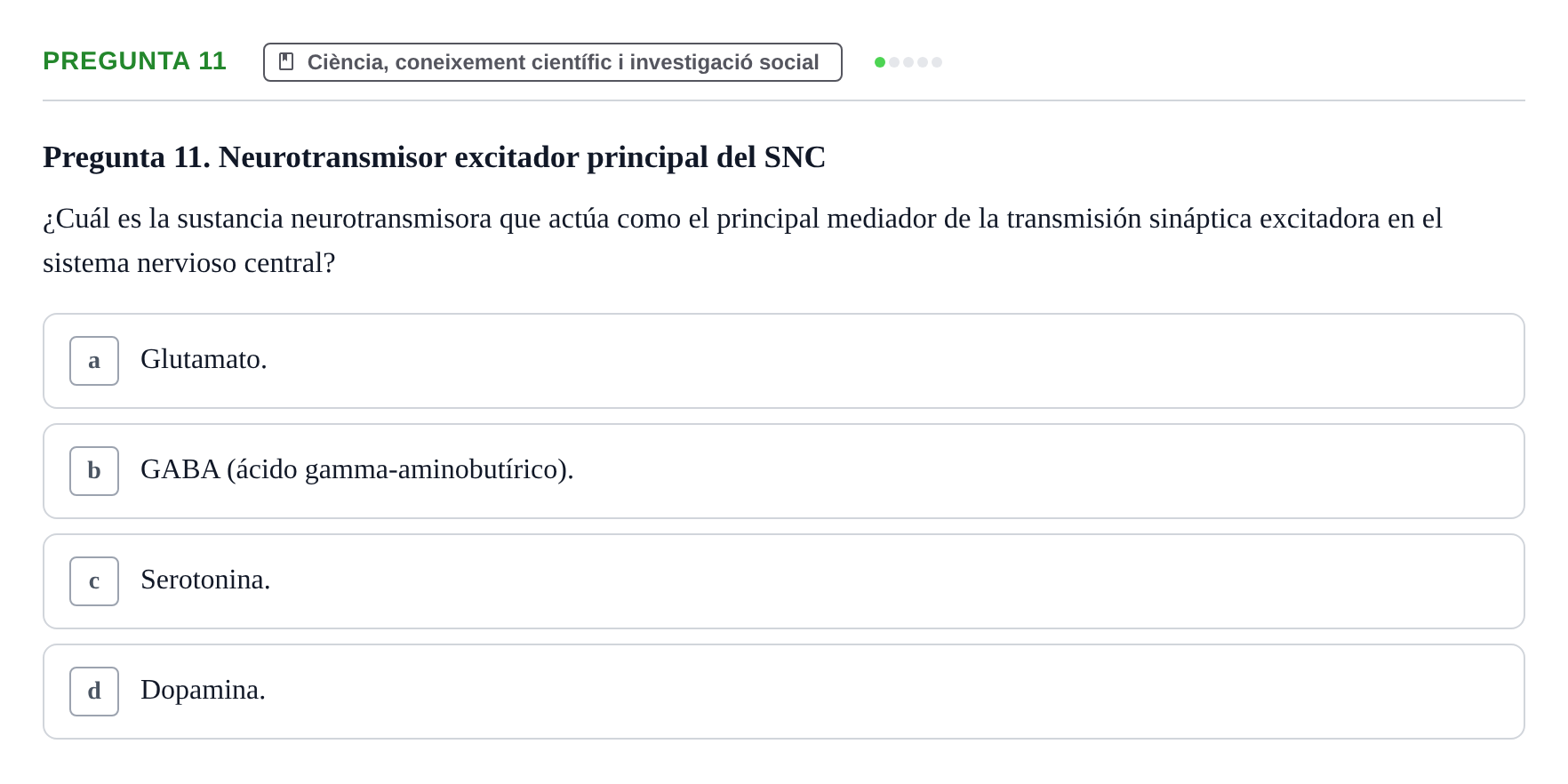 Enunciado: Pregunta 11