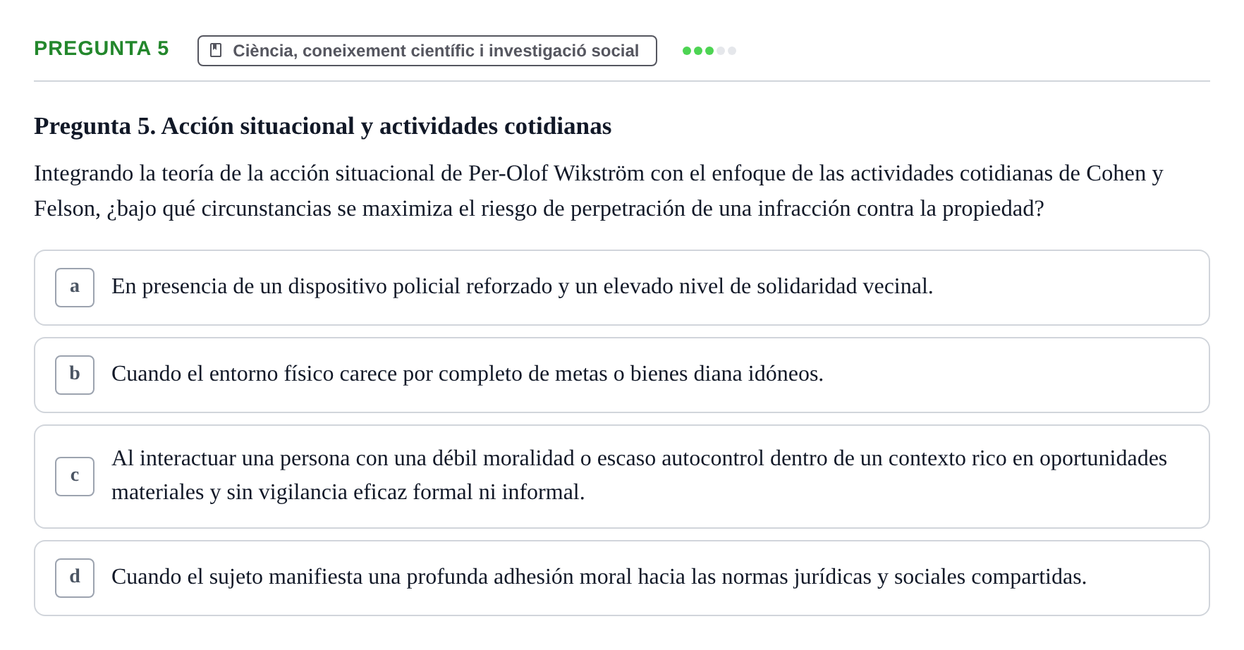 Enunciado: Pregunta 5