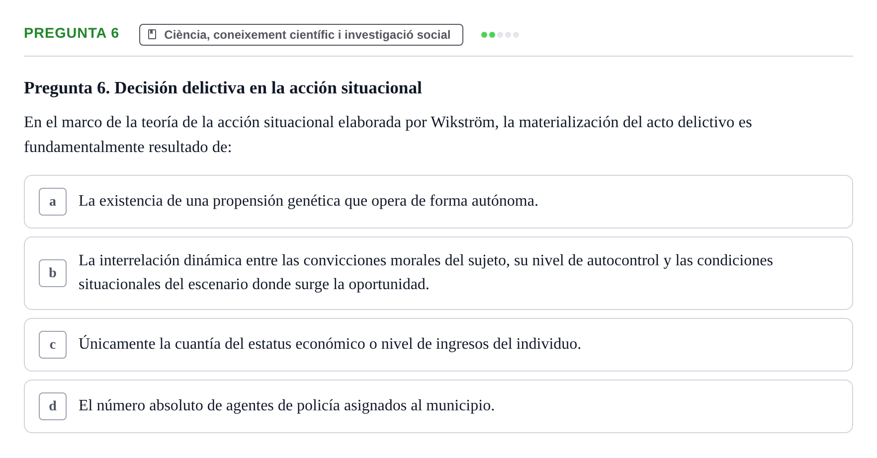 Enunciado: Pregunta 6