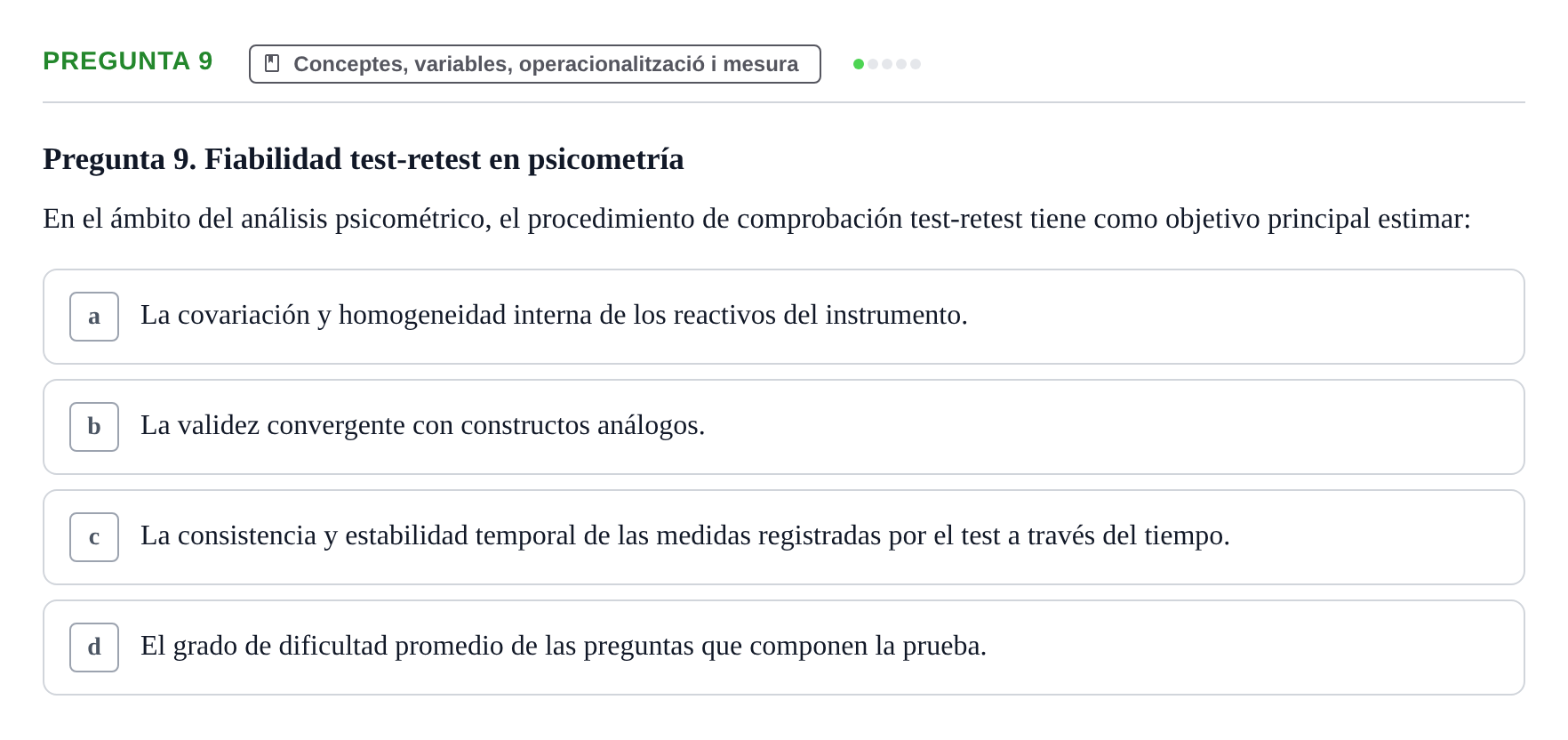 Enunciado: Pregunta 9
