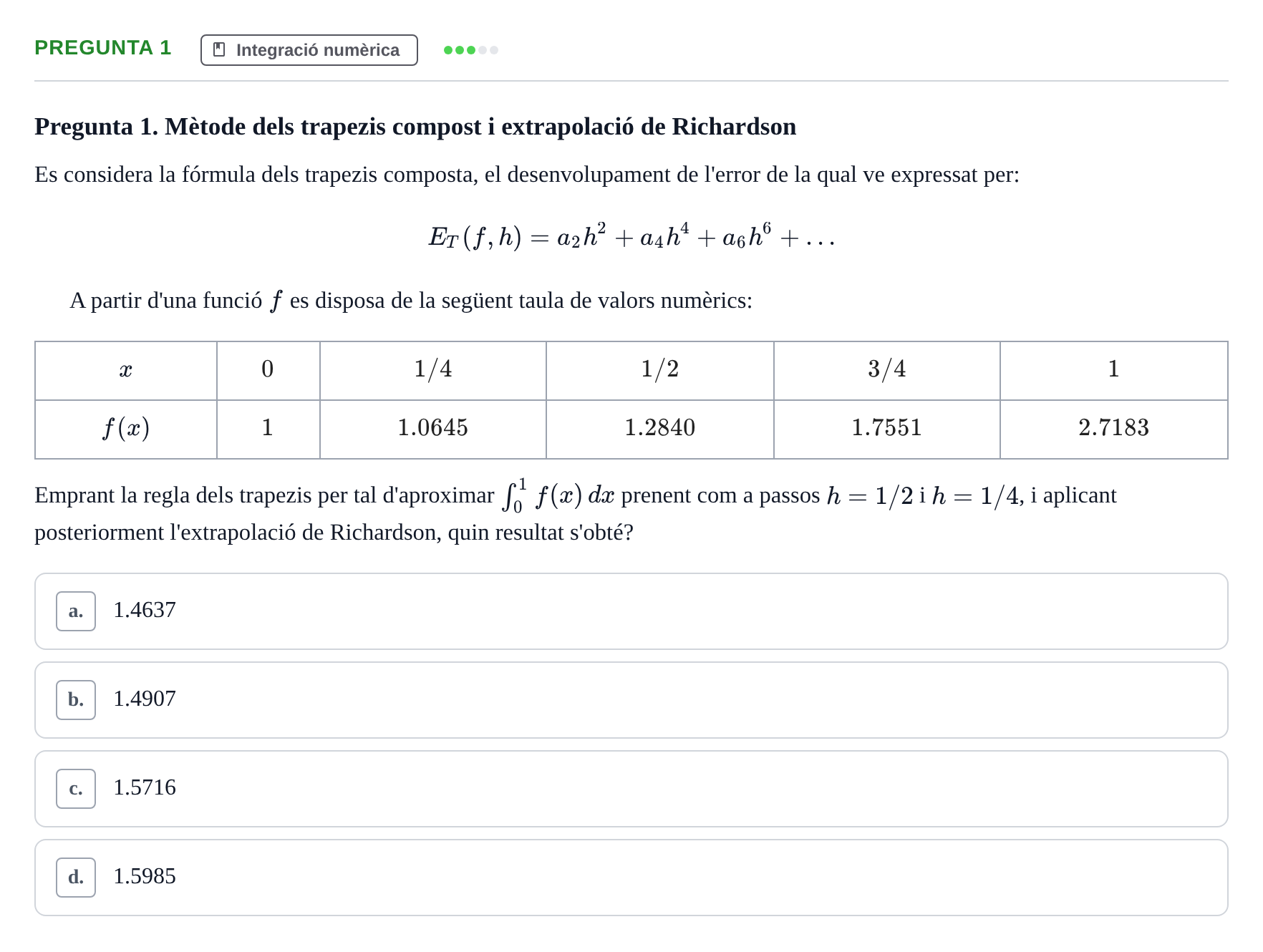 Enunciado: Pregunta 1 · Matemáticas II UB 2018
