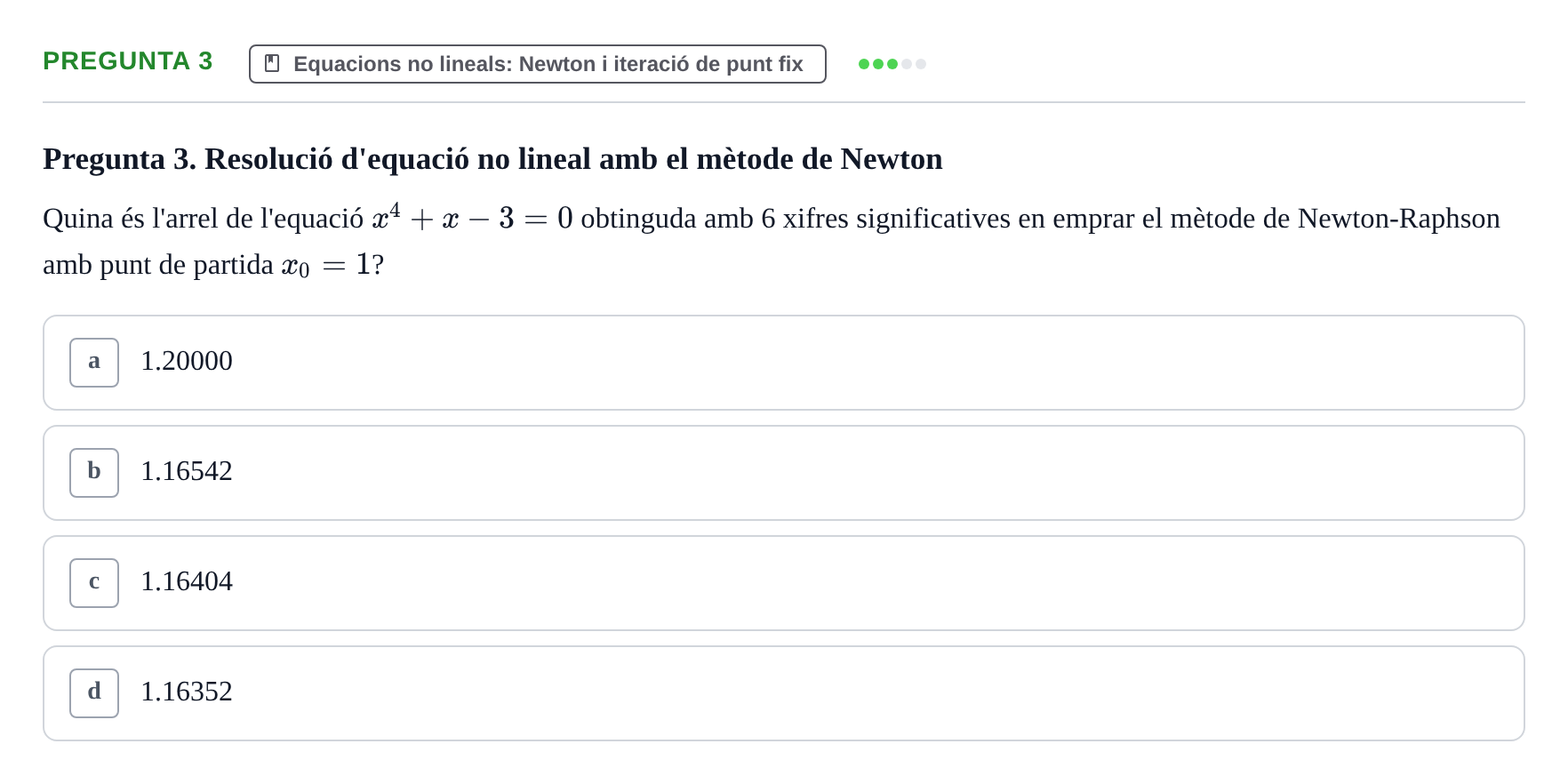 Enunciado: Pregunta 3 · Matemáticas II UB 2018