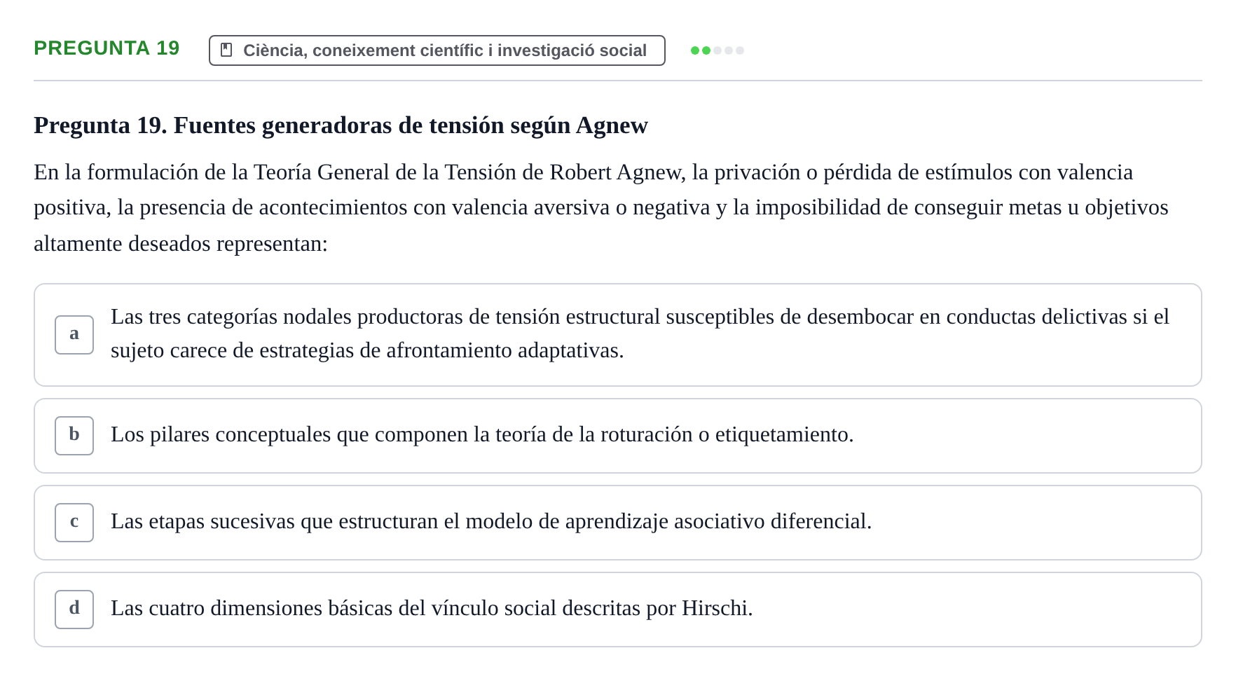 Enunciado: Pregunta 19