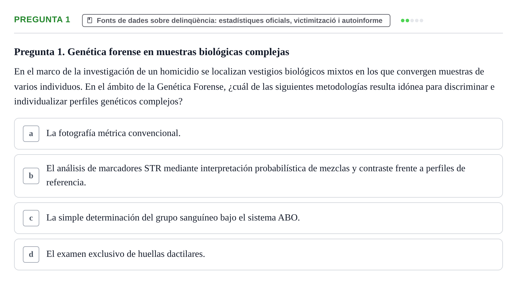 Enunciado: Pregunta 1
