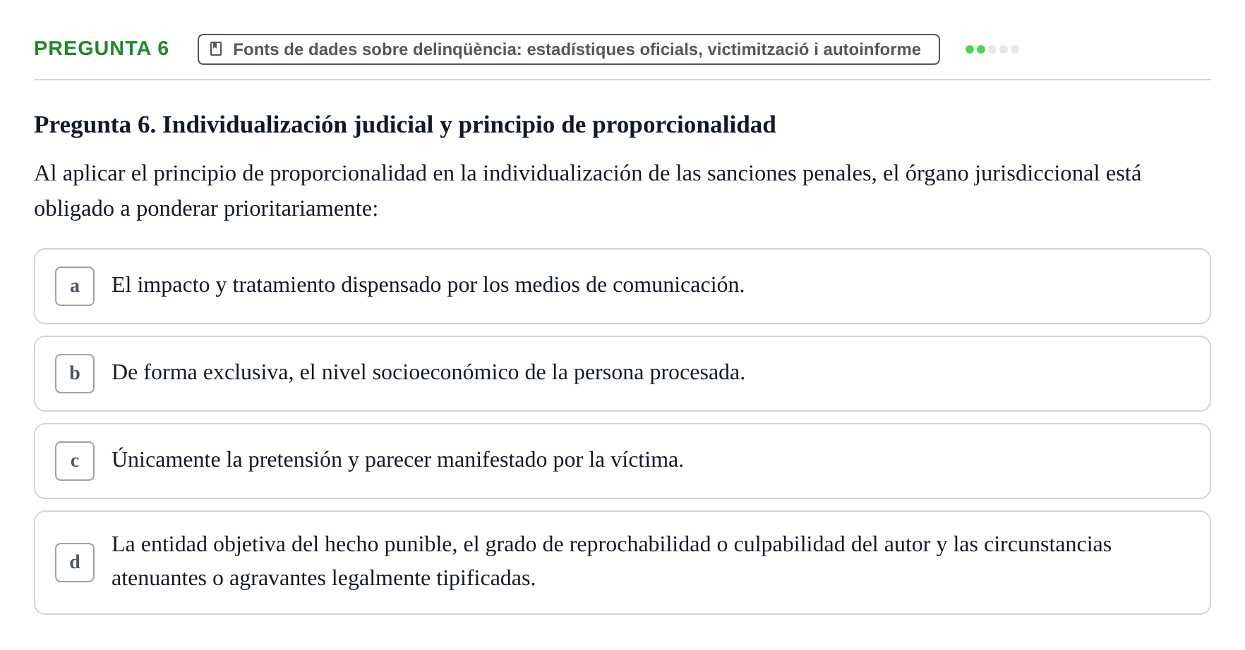 Enunciado: Pregunta 6
