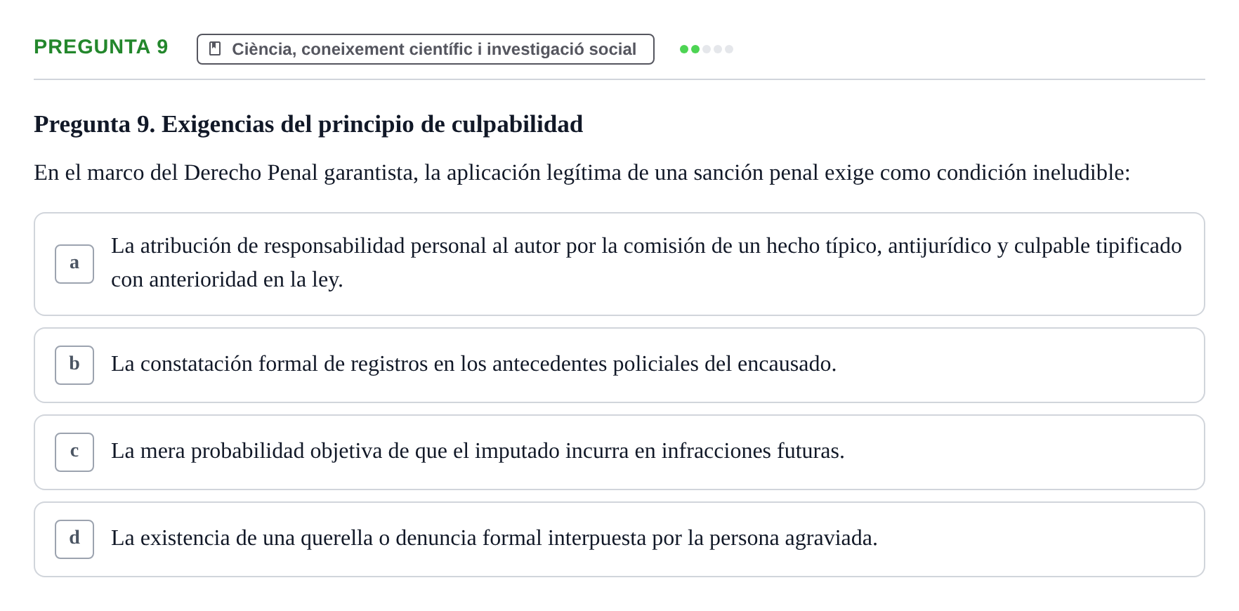 Enunciado: Pregunta 9