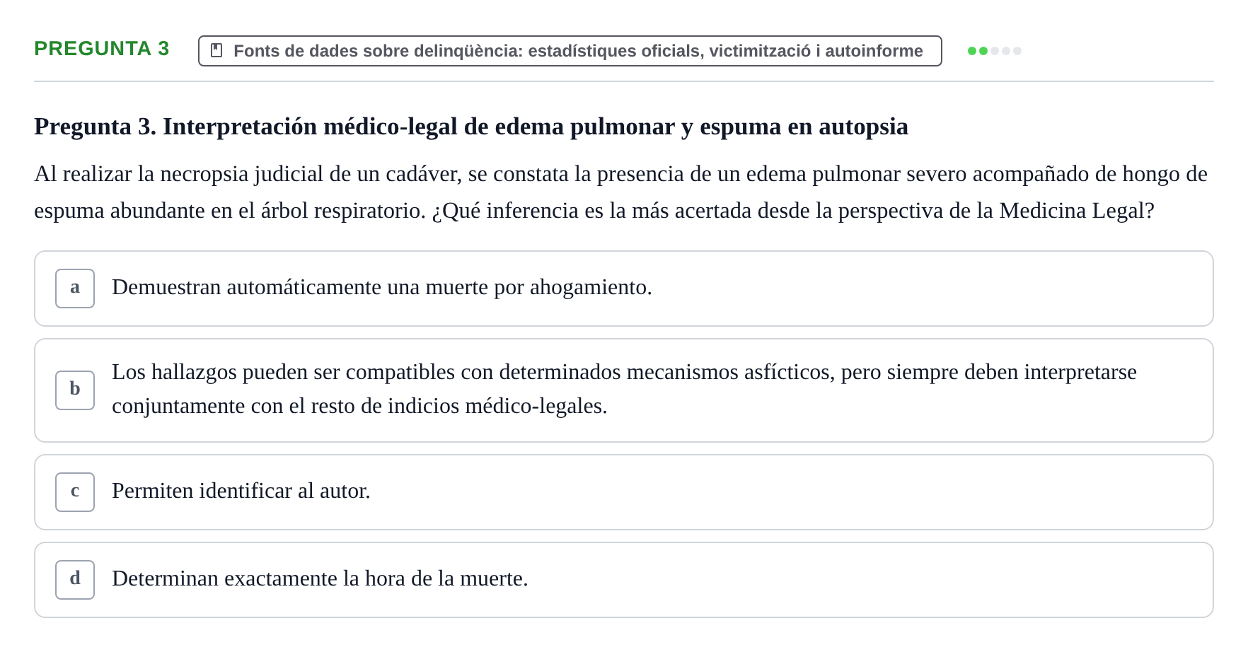 Enunciado: Pregunta 3