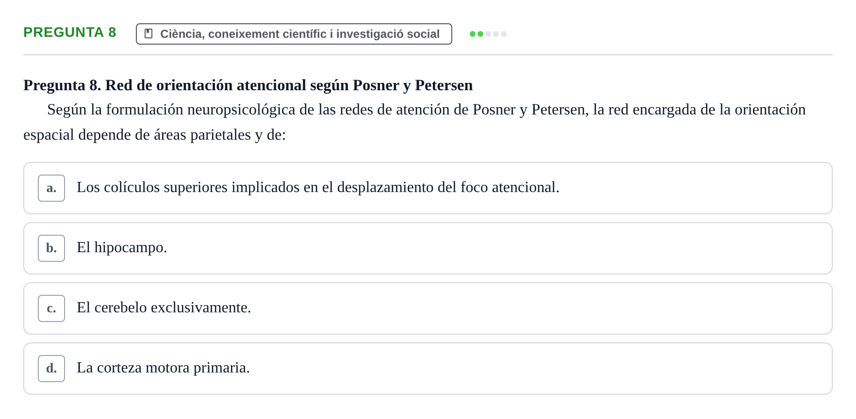Enunciado: Pregunta 8