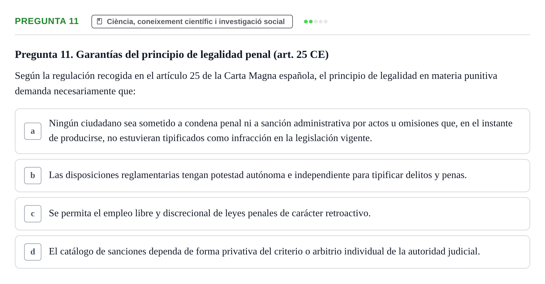 Enunciado: Pregunta 11