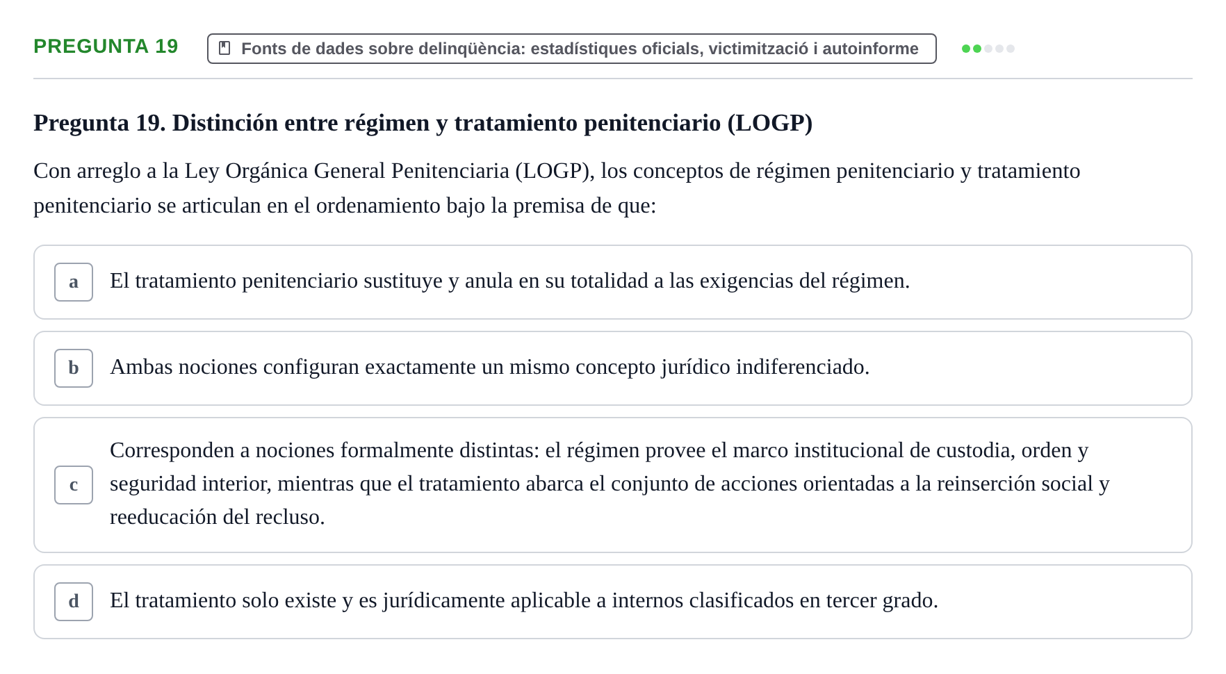 Enunciado: Pregunta 19