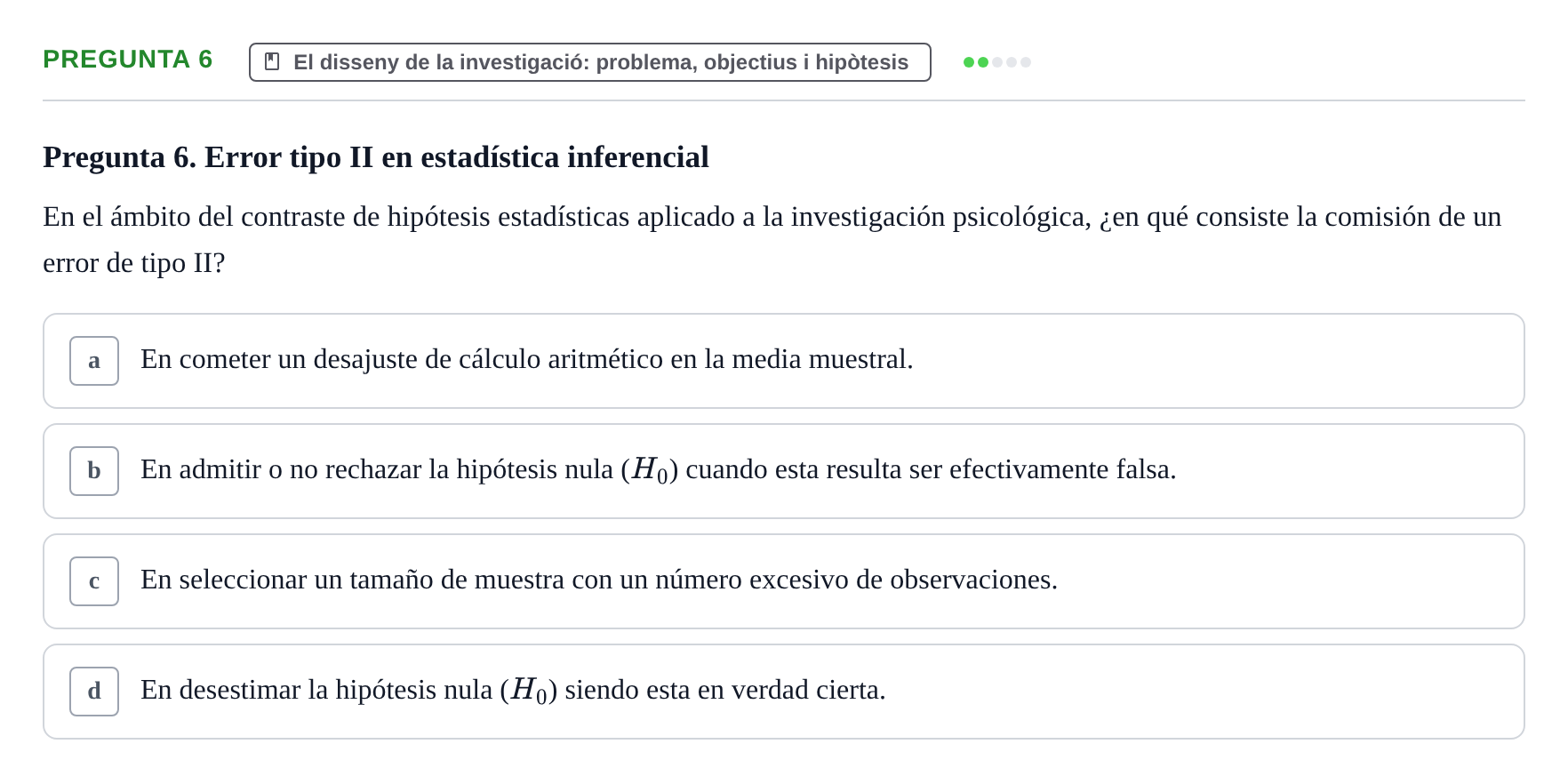Enunciado: Pregunta 6