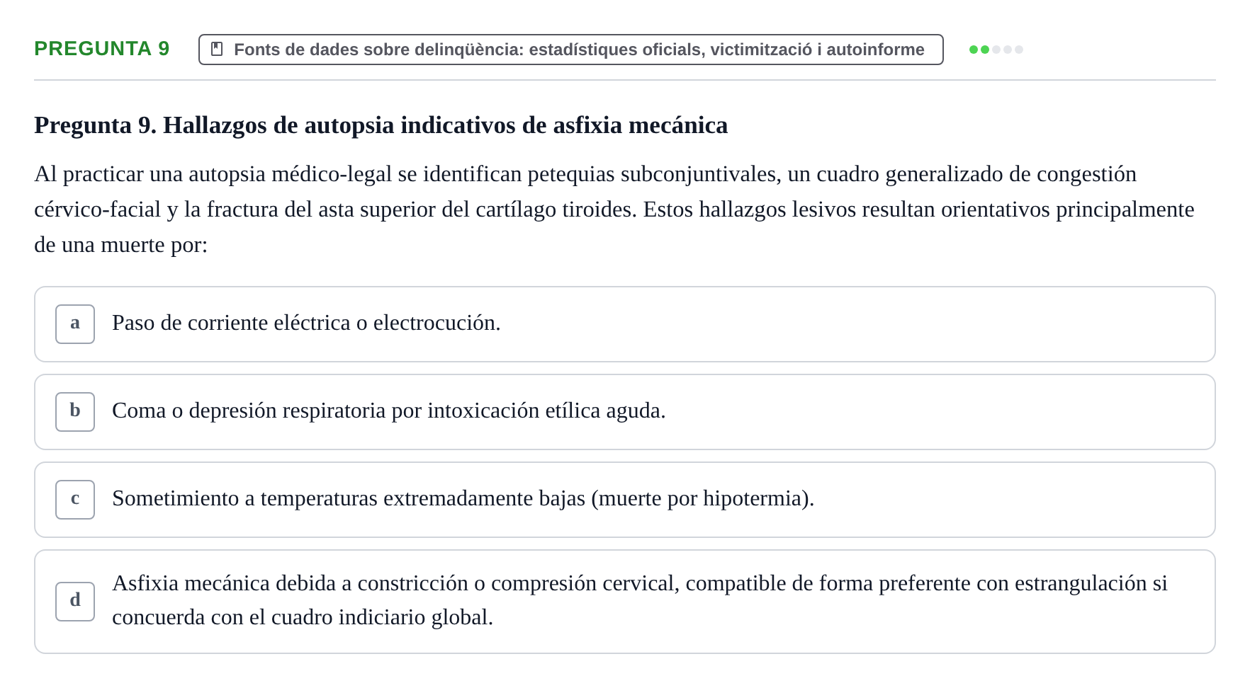 Enunciado: Pregunta 9