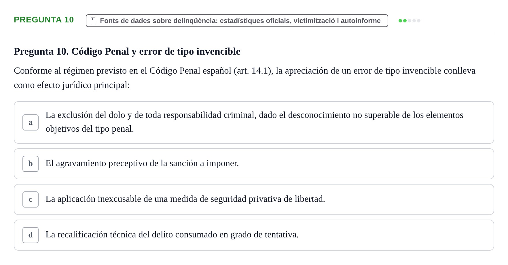 Enunciado: Pregunta 10