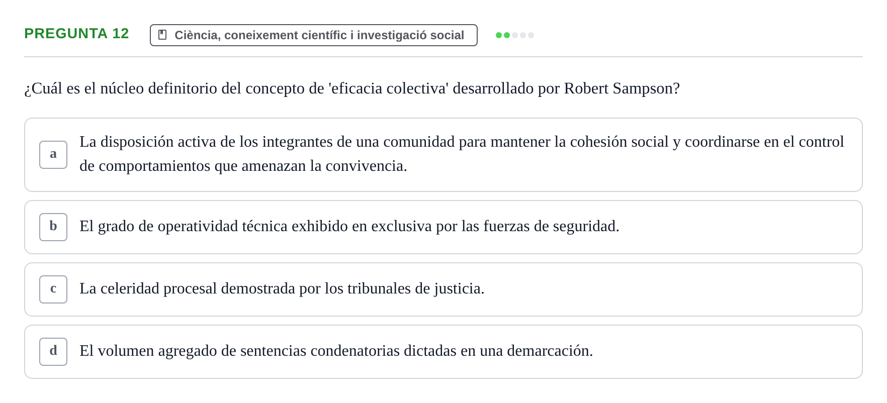 Enunciado: Pregunta 12