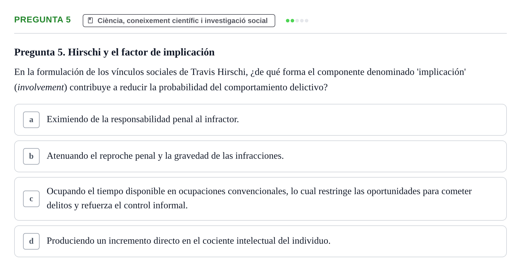 Enunciado: Pregunta 5