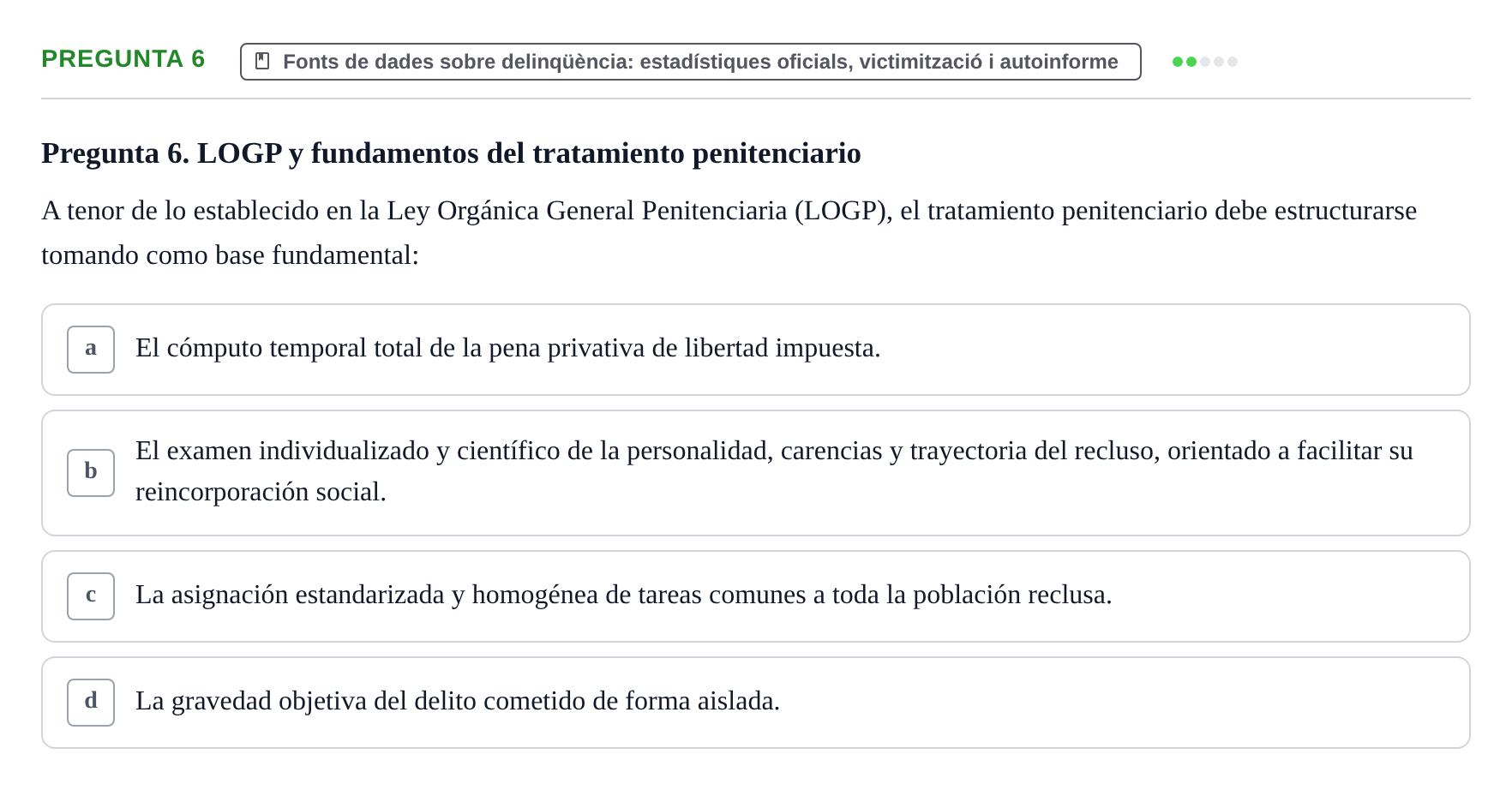 Enunciado: Pregunta 6