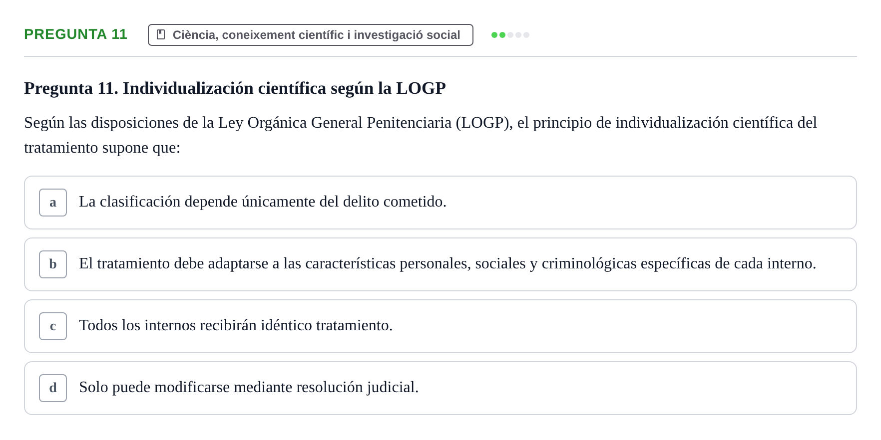 Enunciado: Pregunta 11