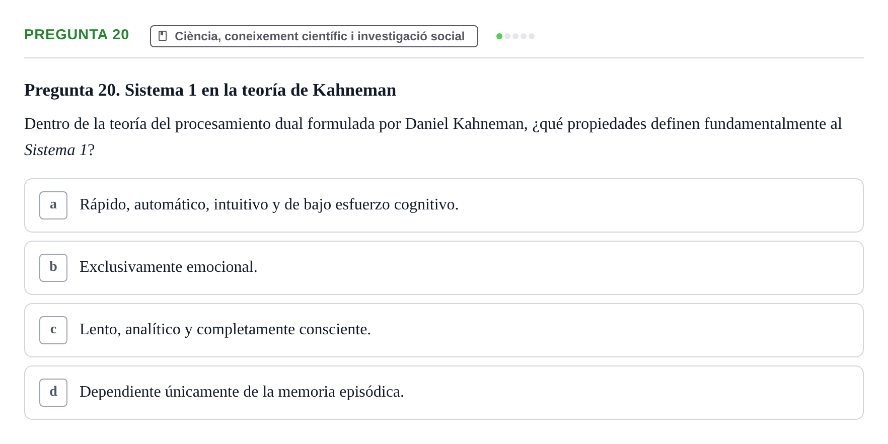 Enunciado: Pregunta 20