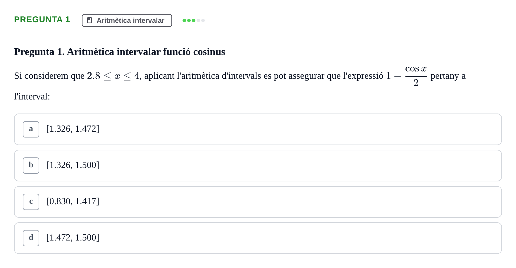 Enunciado: Pregunta 1 · Matemáticas II UB 2021