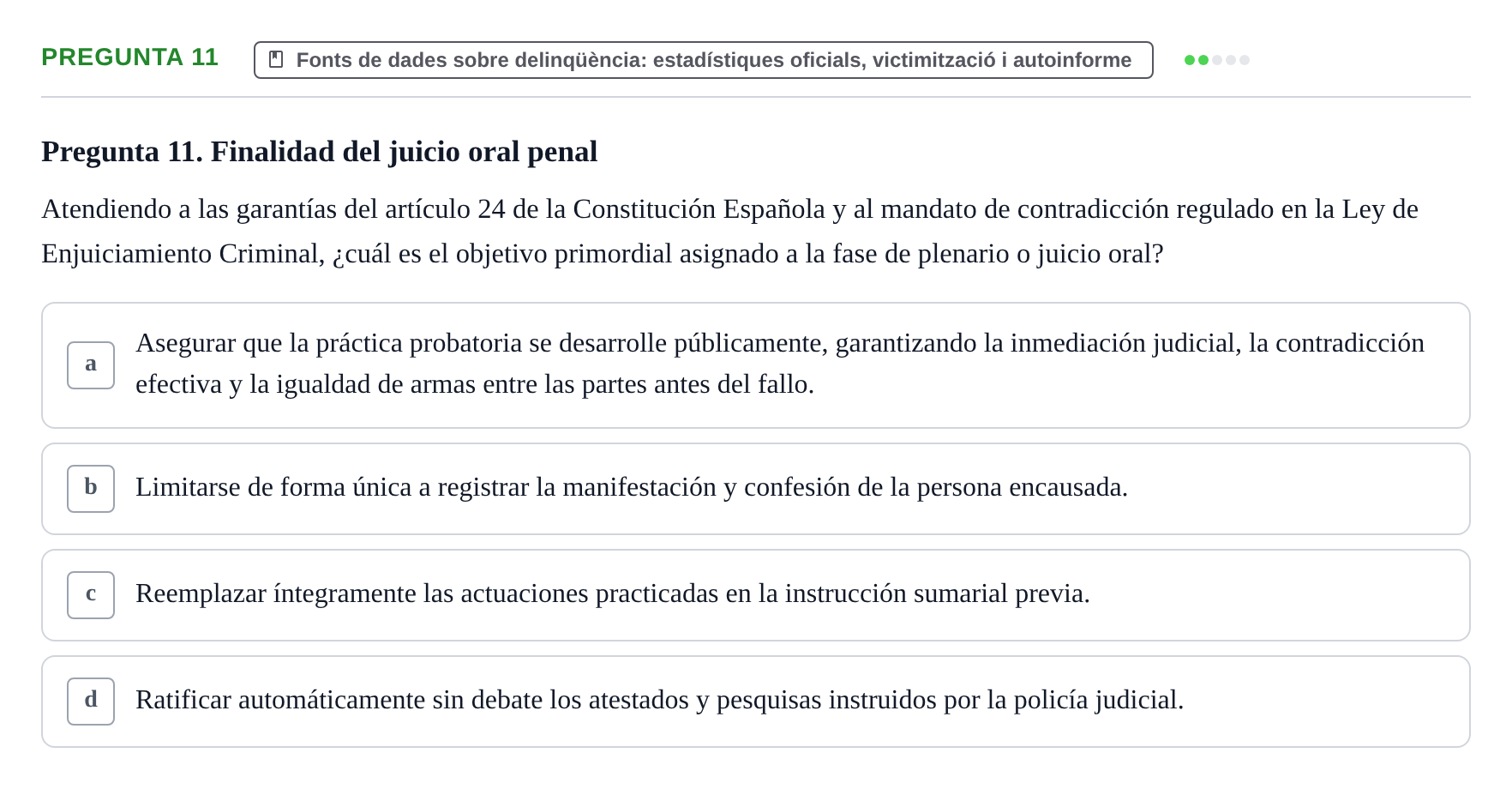 Enunciado: Pregunta 11