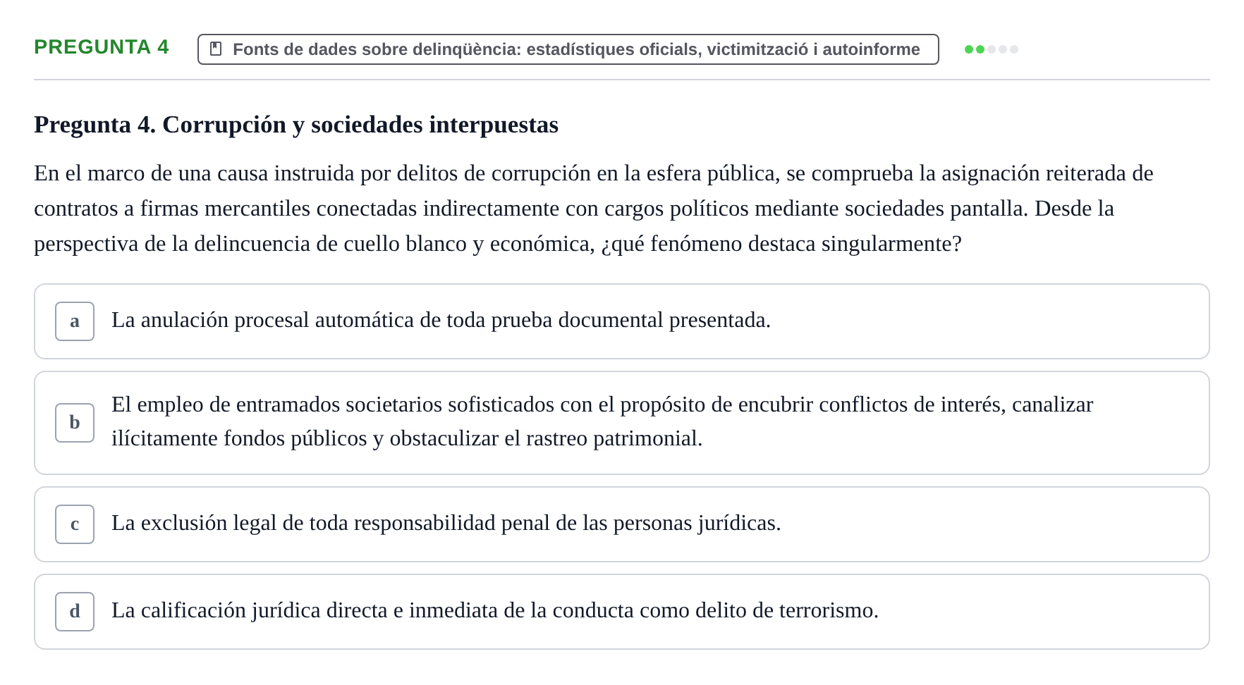 Enunciado: Pregunta 4