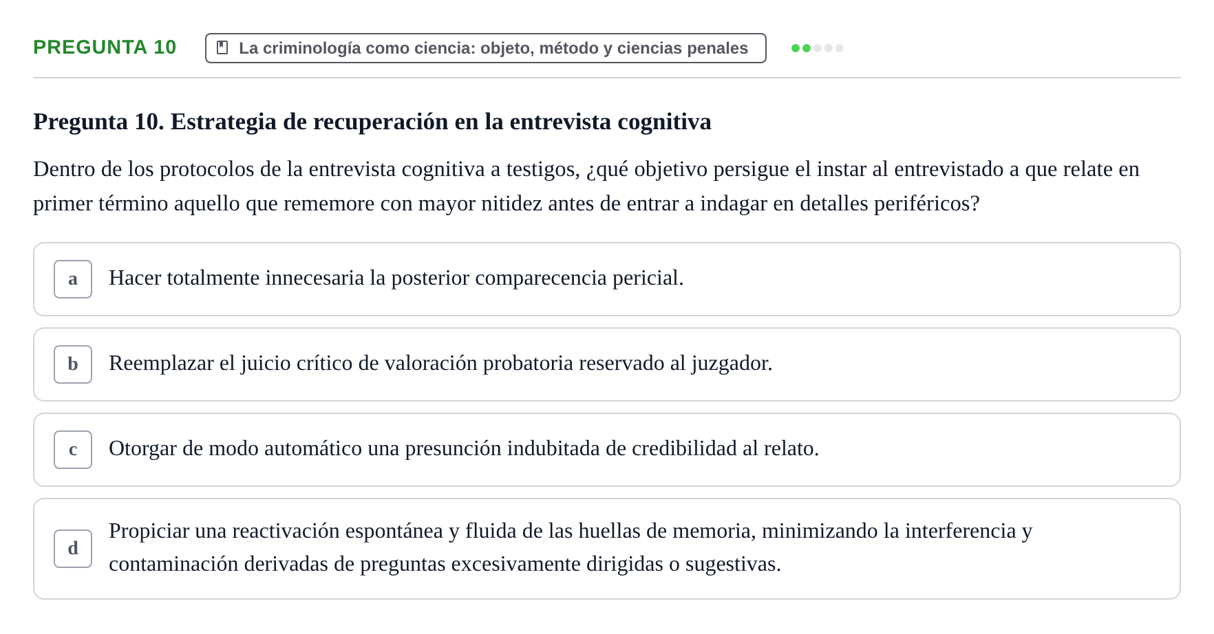 Enunciado: Pregunta 10