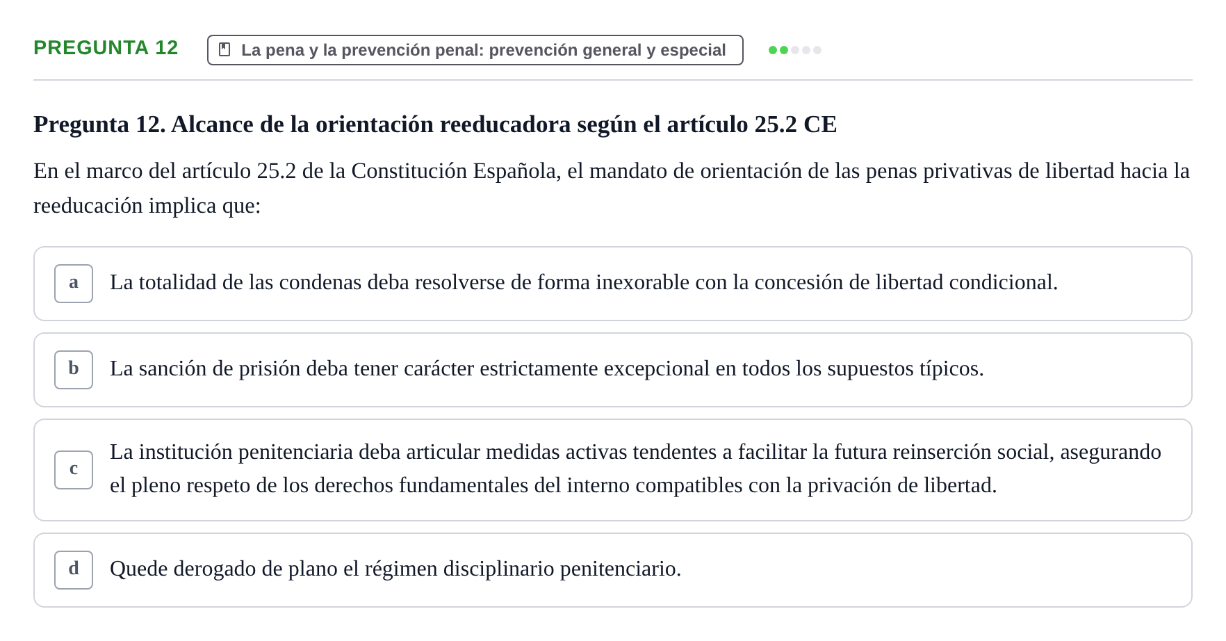Enunciado: Pregunta 12