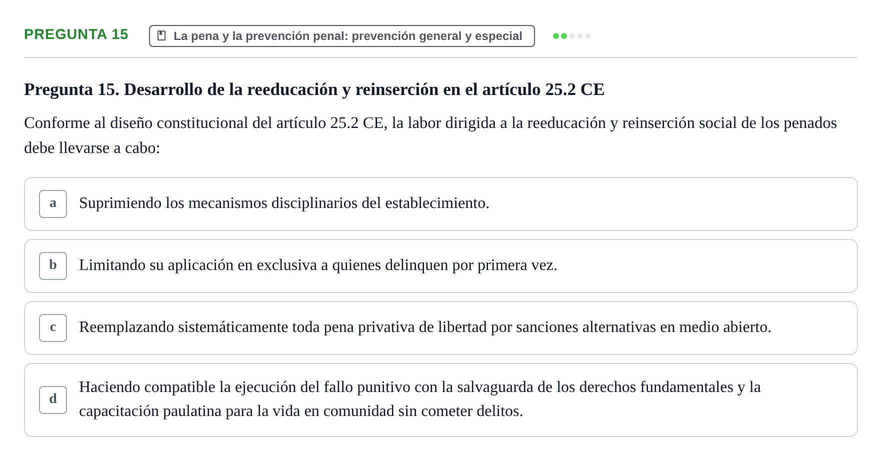 Enunciado: Pregunta 15