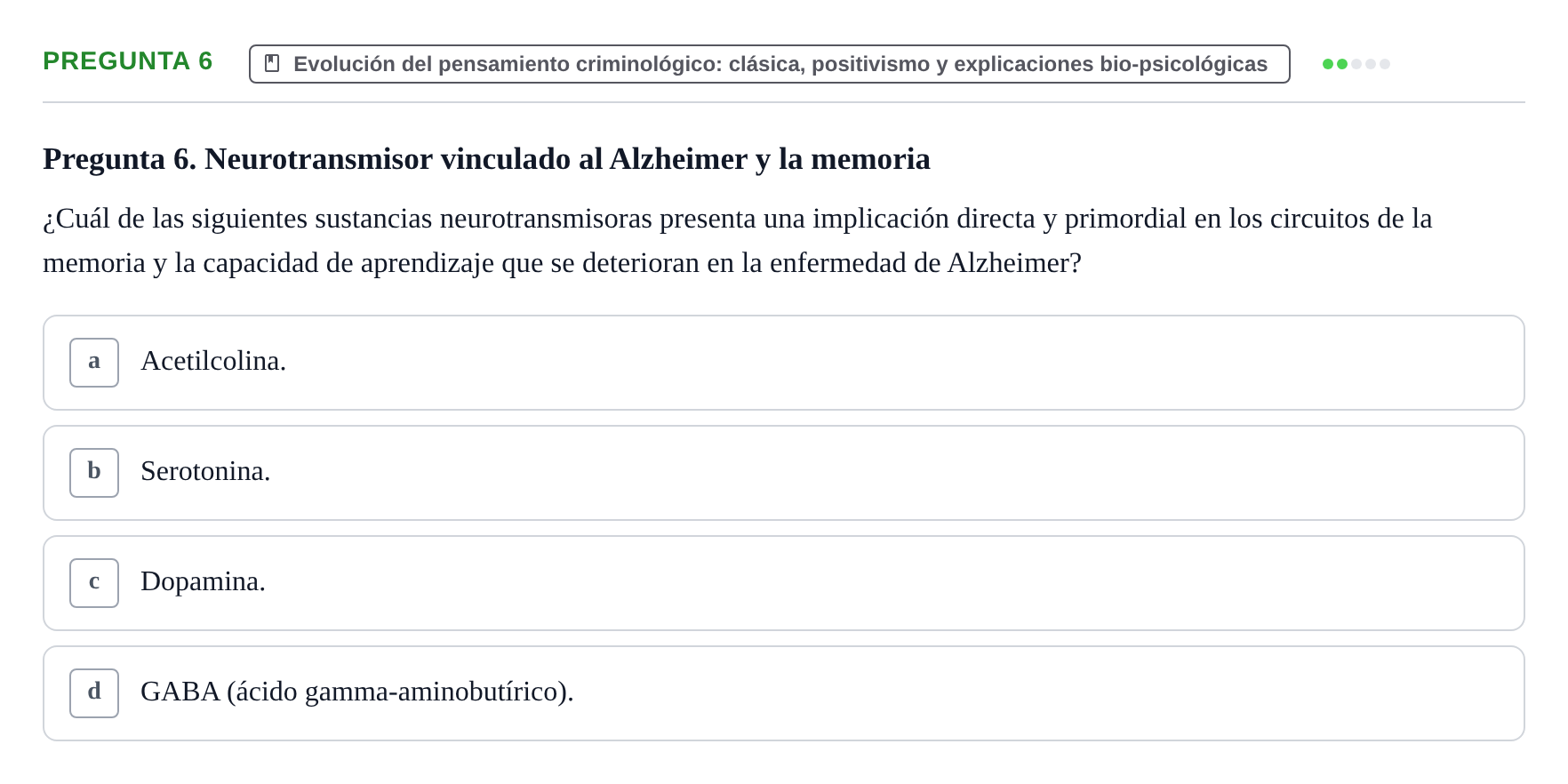 Enunciado: Pregunta 6