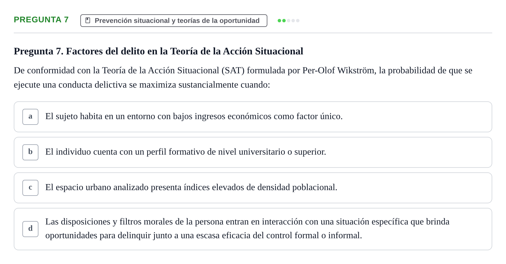 Enunciado: Pregunta 7