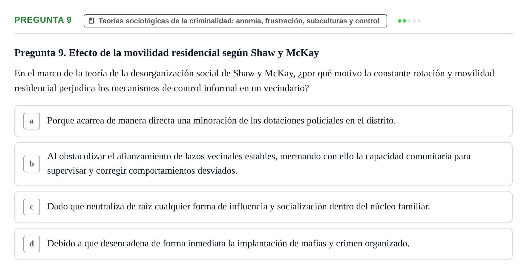 Enunciado: Pregunta 9