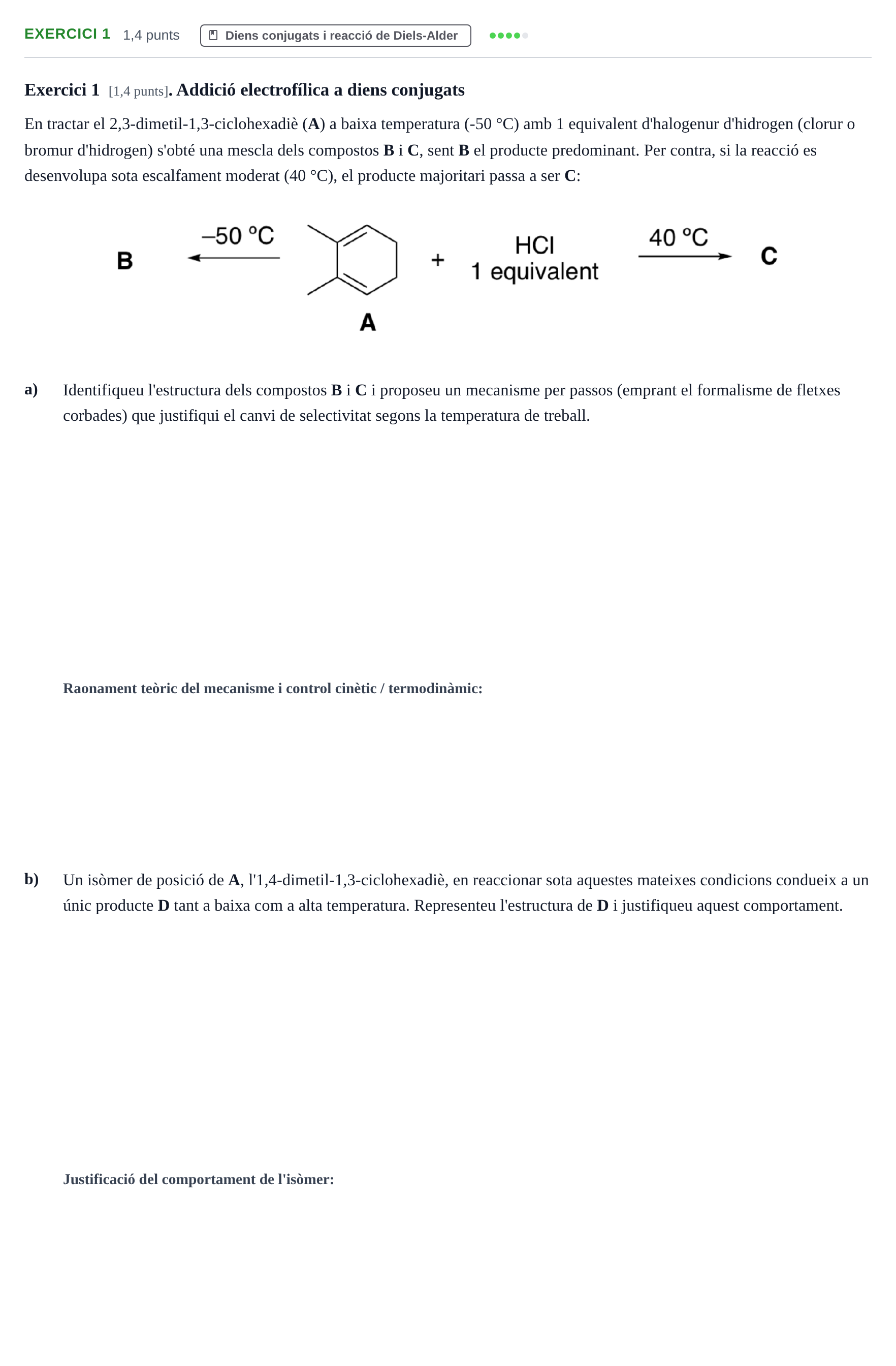 Enunciado: Exercici 1 · Química Orgánica II UB 2022