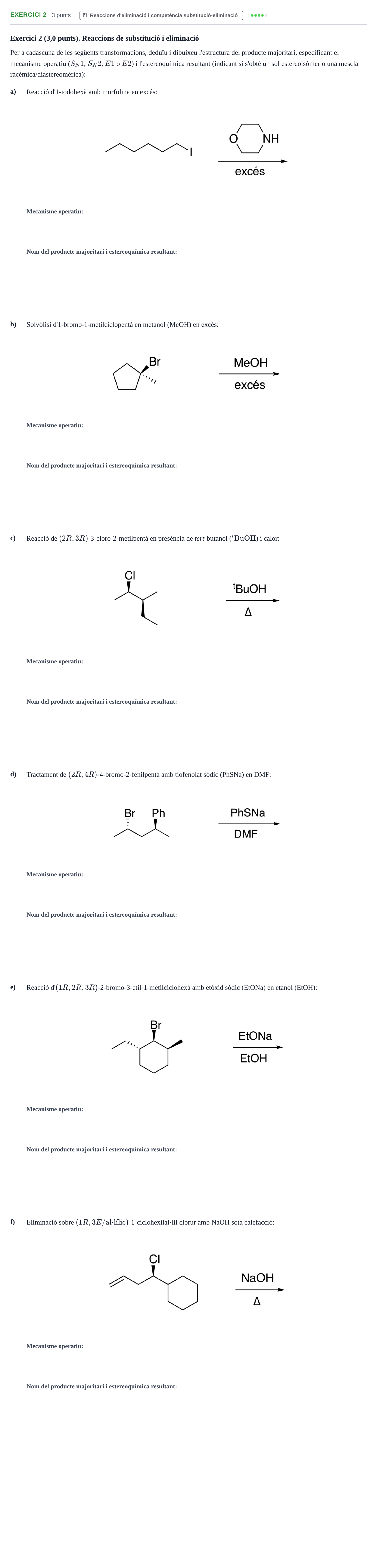 Enunciado: Exercici 2 · Química Orgánica II UB 2022