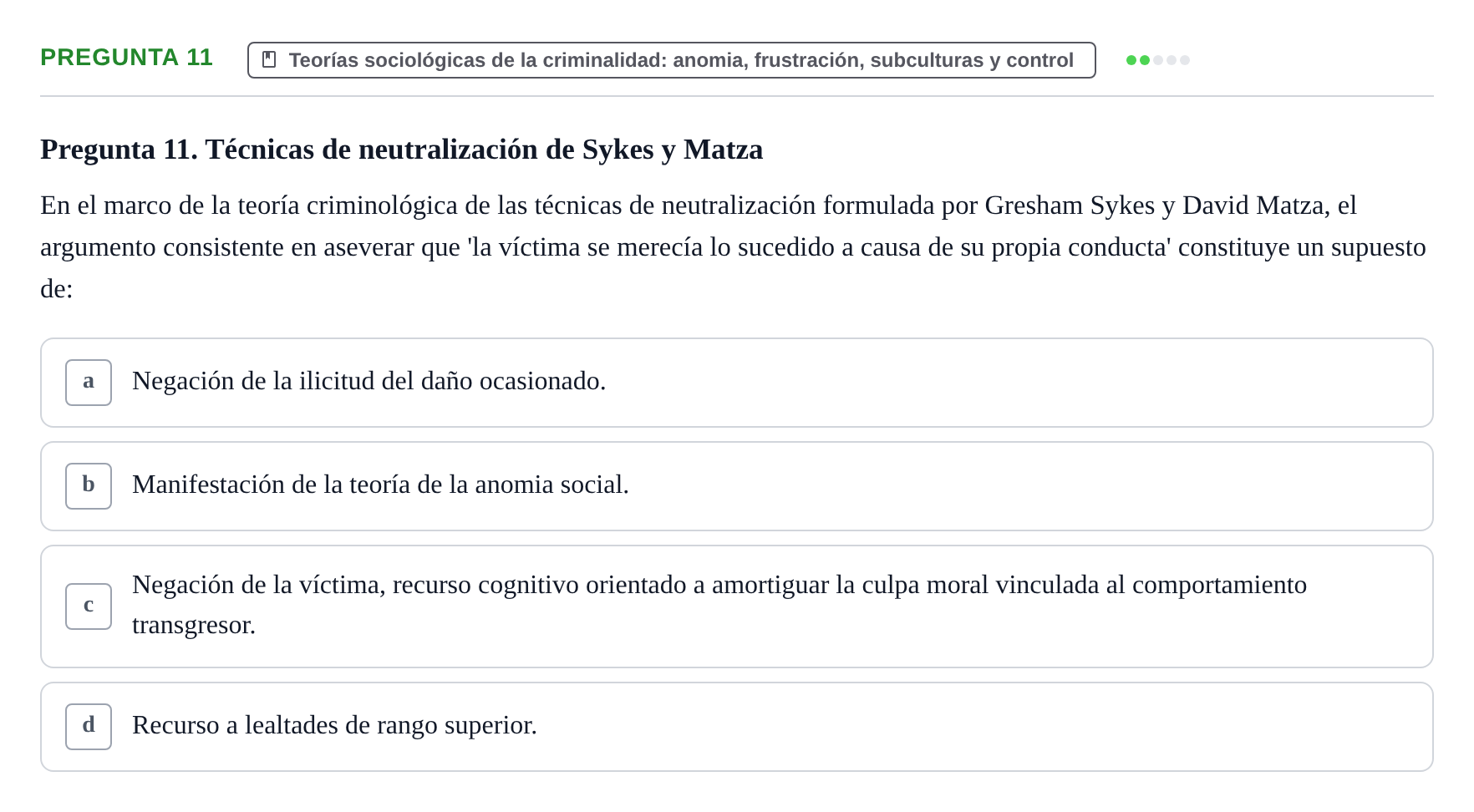 Enunciado: Pregunta 11
