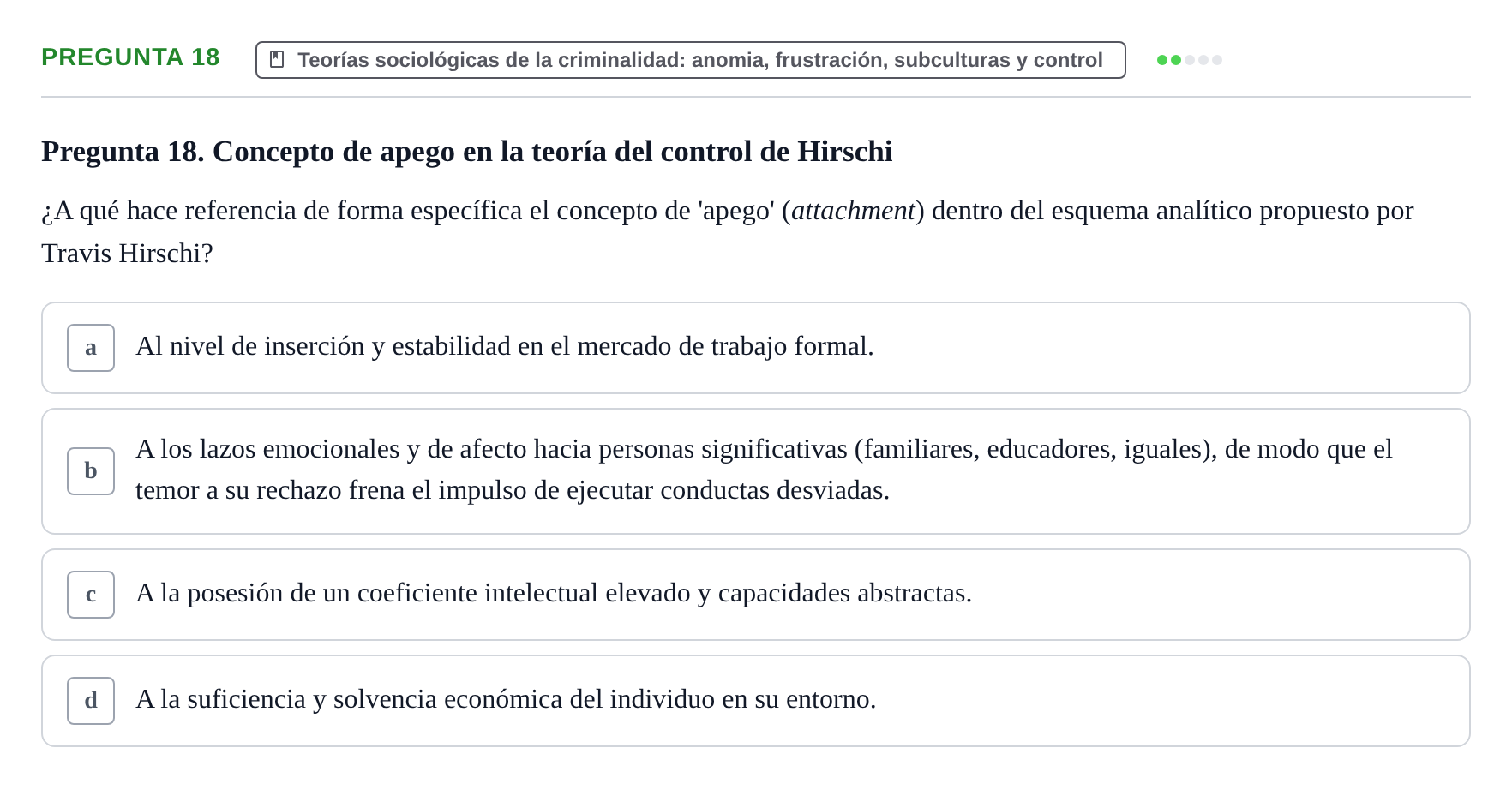 Enunciado: Pregunta 18