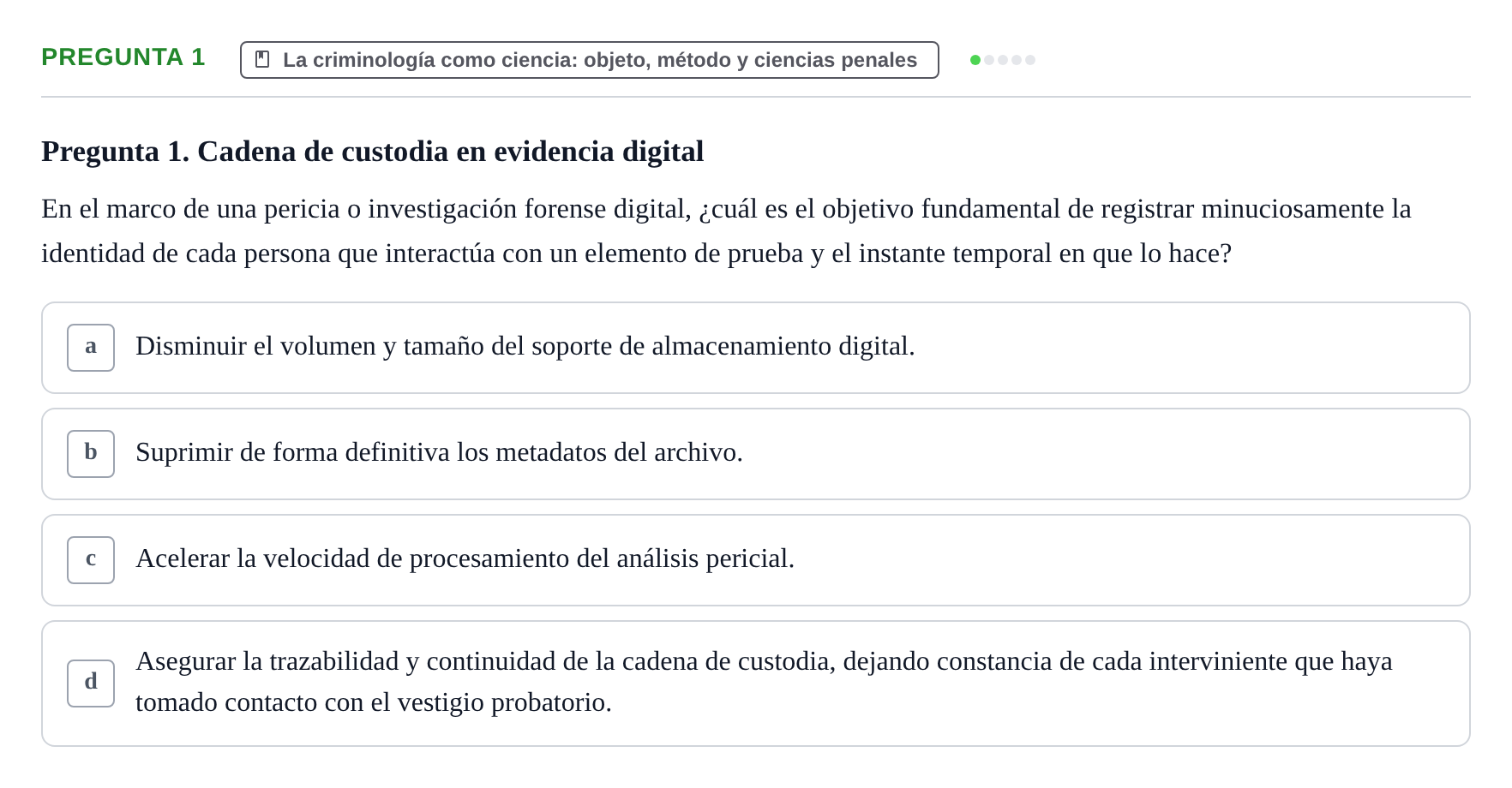 Enunciado: Pregunta 1