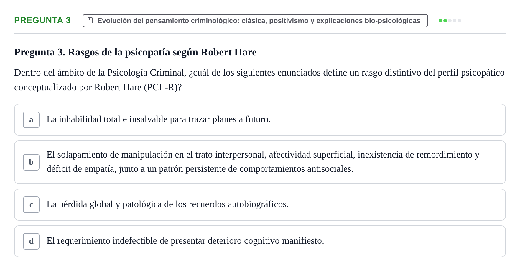 Enunciado: Pregunta 3