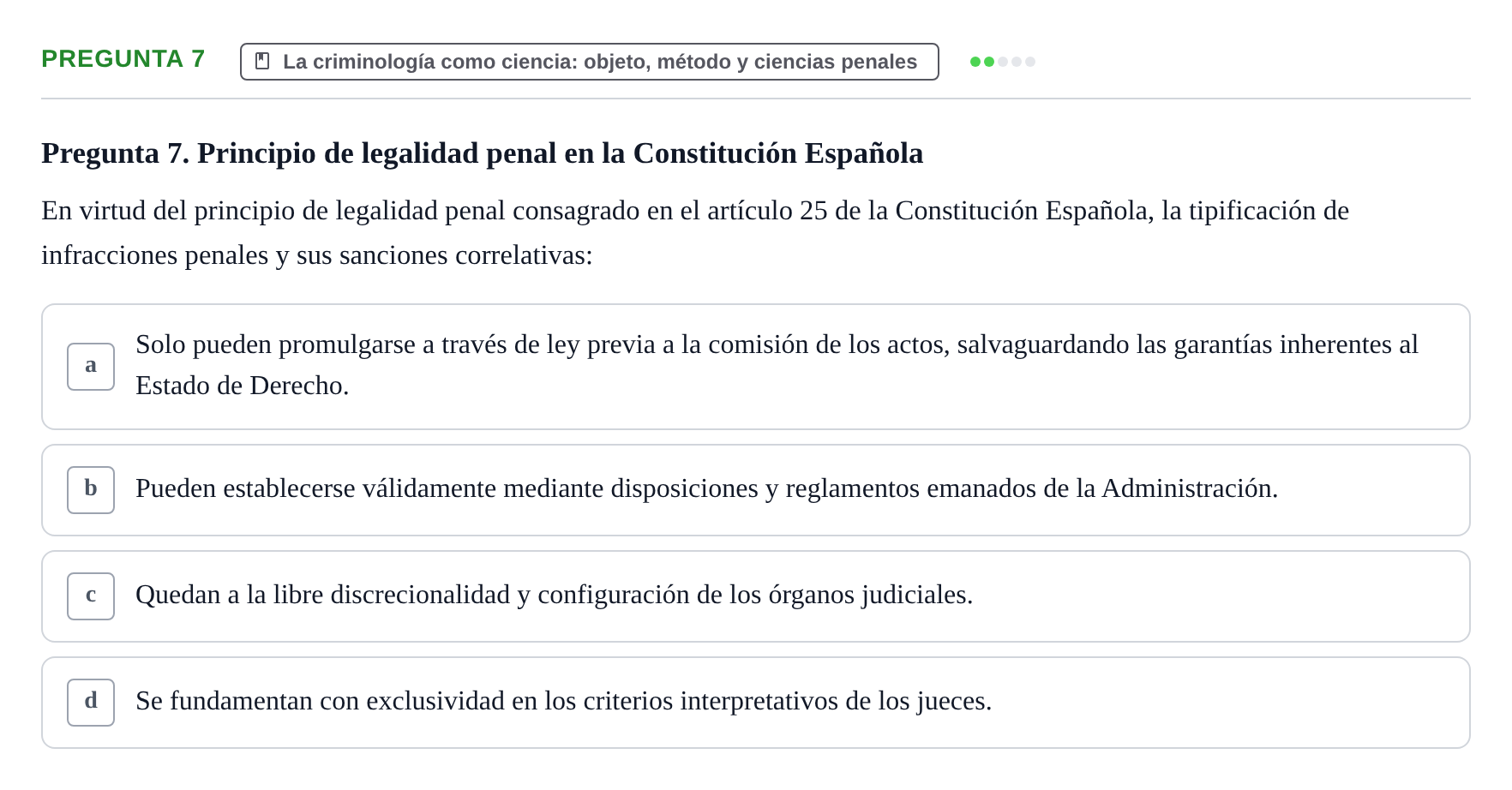 Enunciado: Pregunta 7