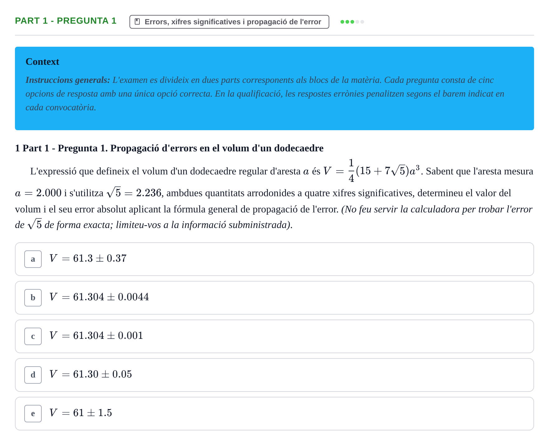 Enunciado: Part 1 - Pregunta 1 · Matemáticas II UB Juny 2024